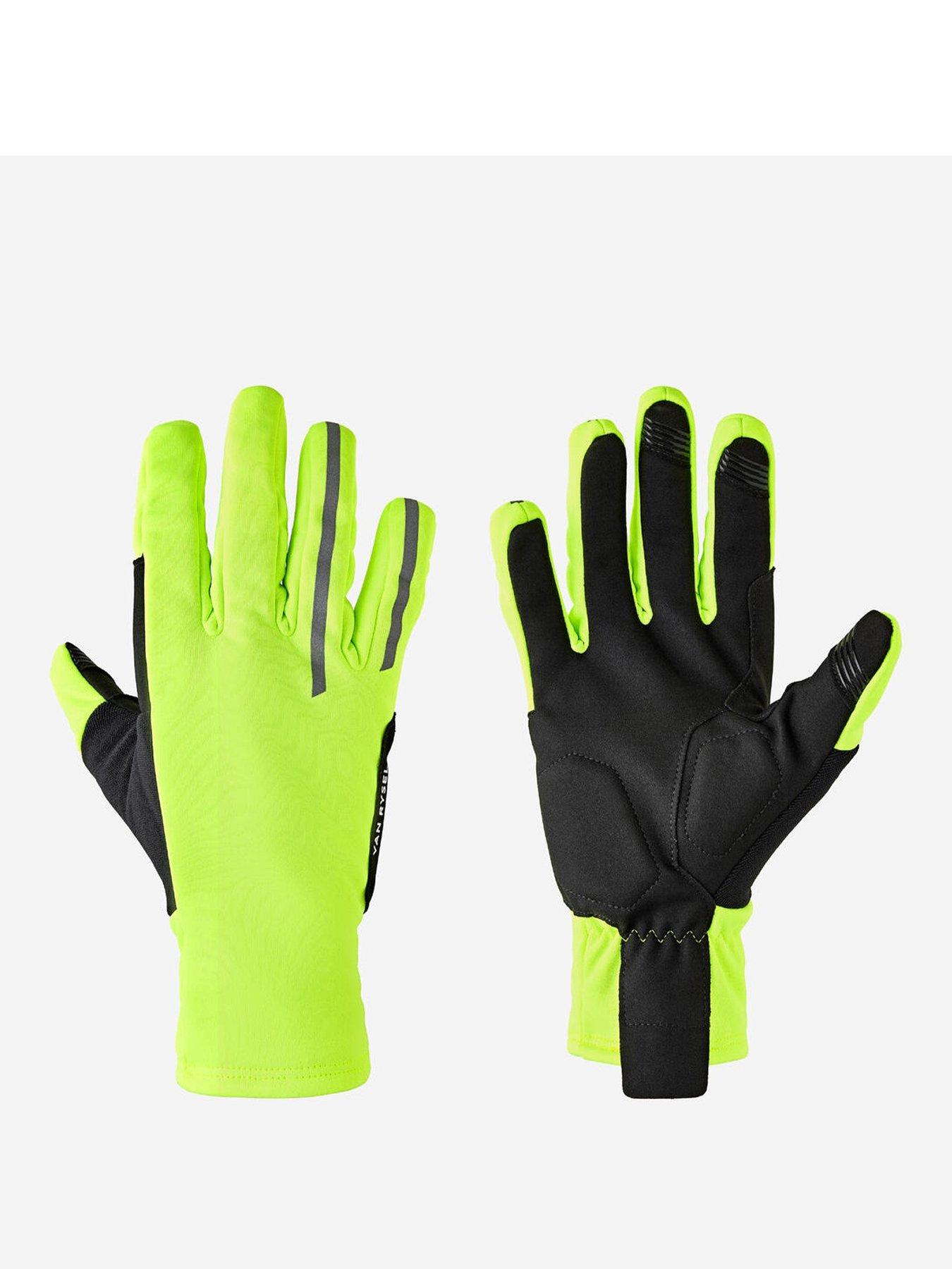 Decathlon Smartphone-compatible thermal cycling gloves, - Yellow