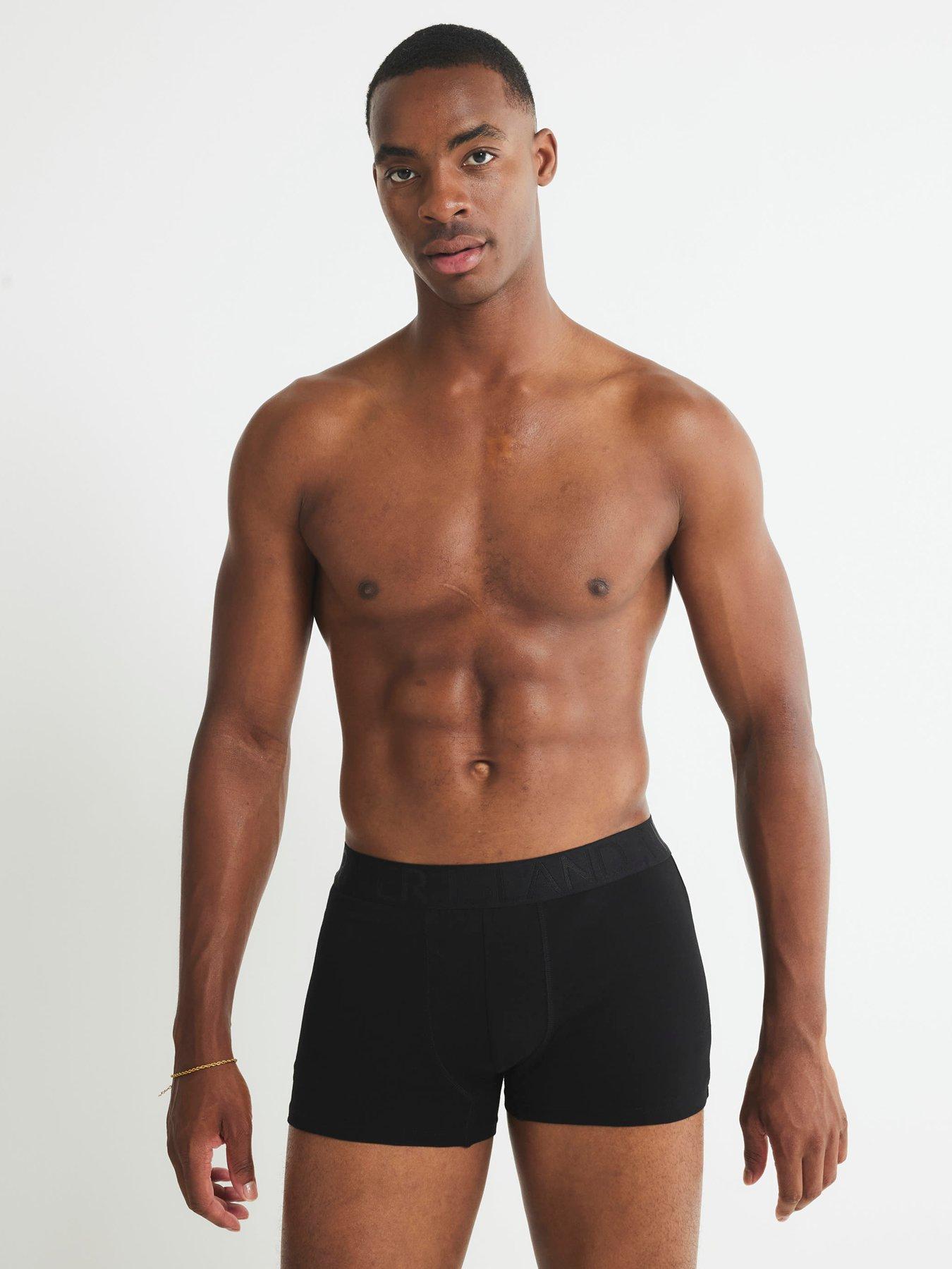 Image 2 of 3 of River Island Jacquard Waistband Pack Of 5 Trunks