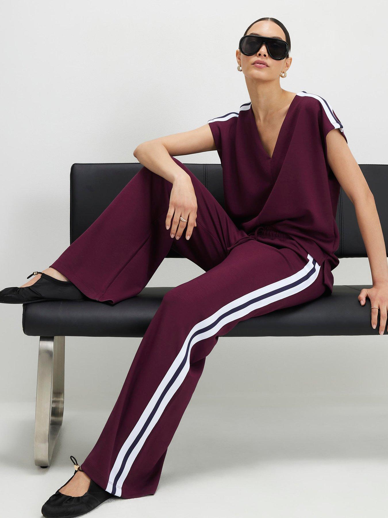 River Island Red Side Stripe Premium Joggers, Red, Size Xs, Women
