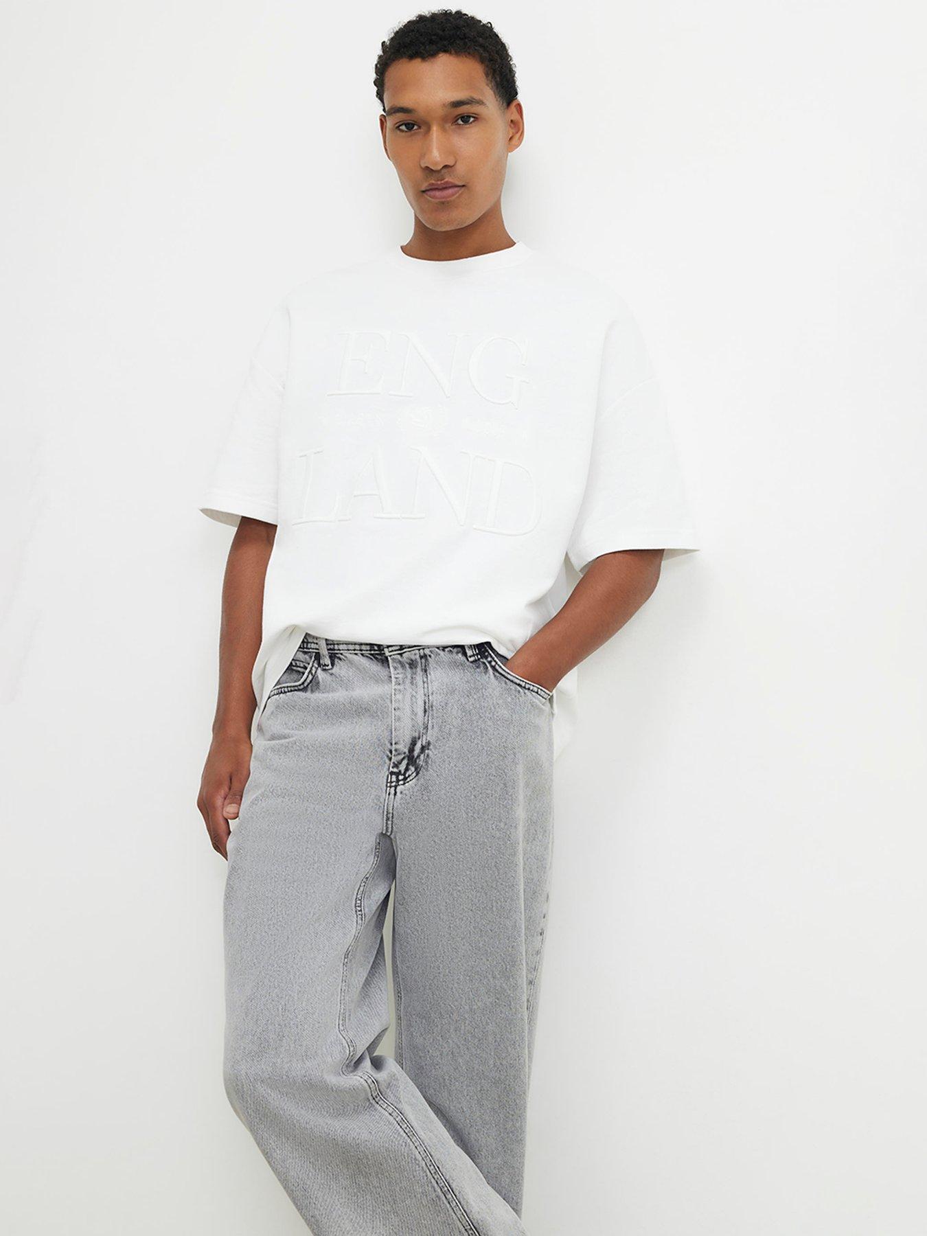 River Island Embroidered England Oversized T-Shirt