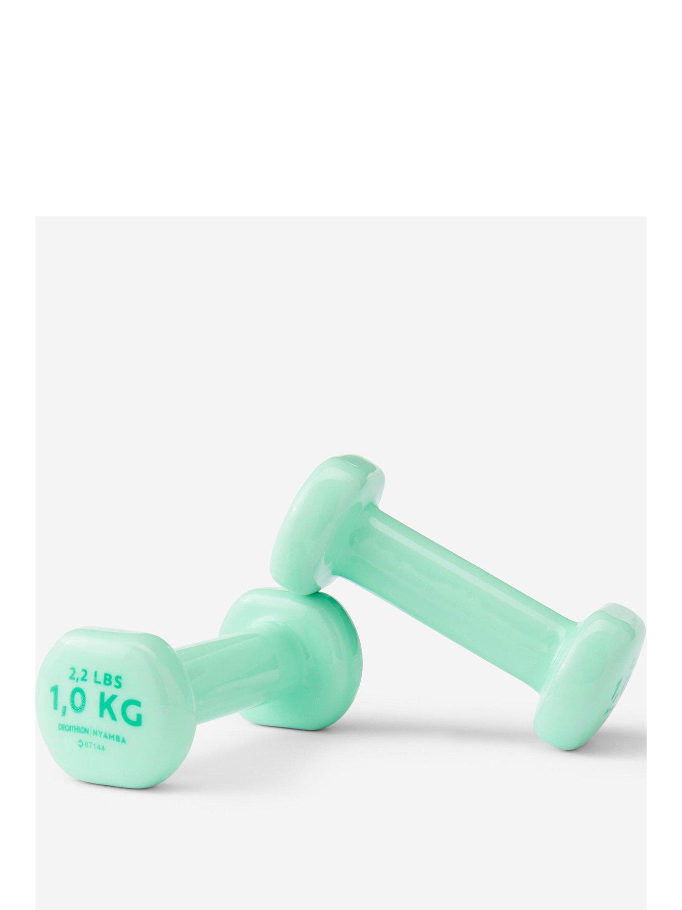 Decathlon 1kg Fitness Dumbbells Twin-Pack - Green