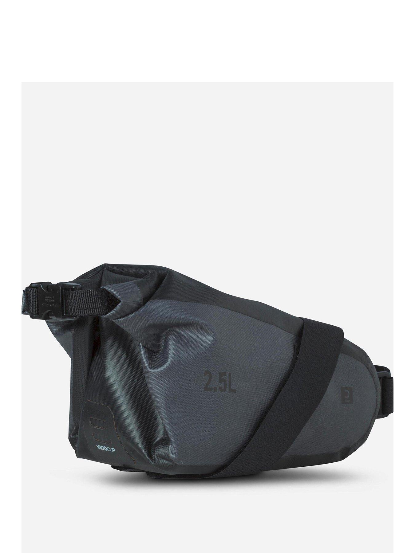 Decathlon Cycling Watertight Saddle Bag - Black