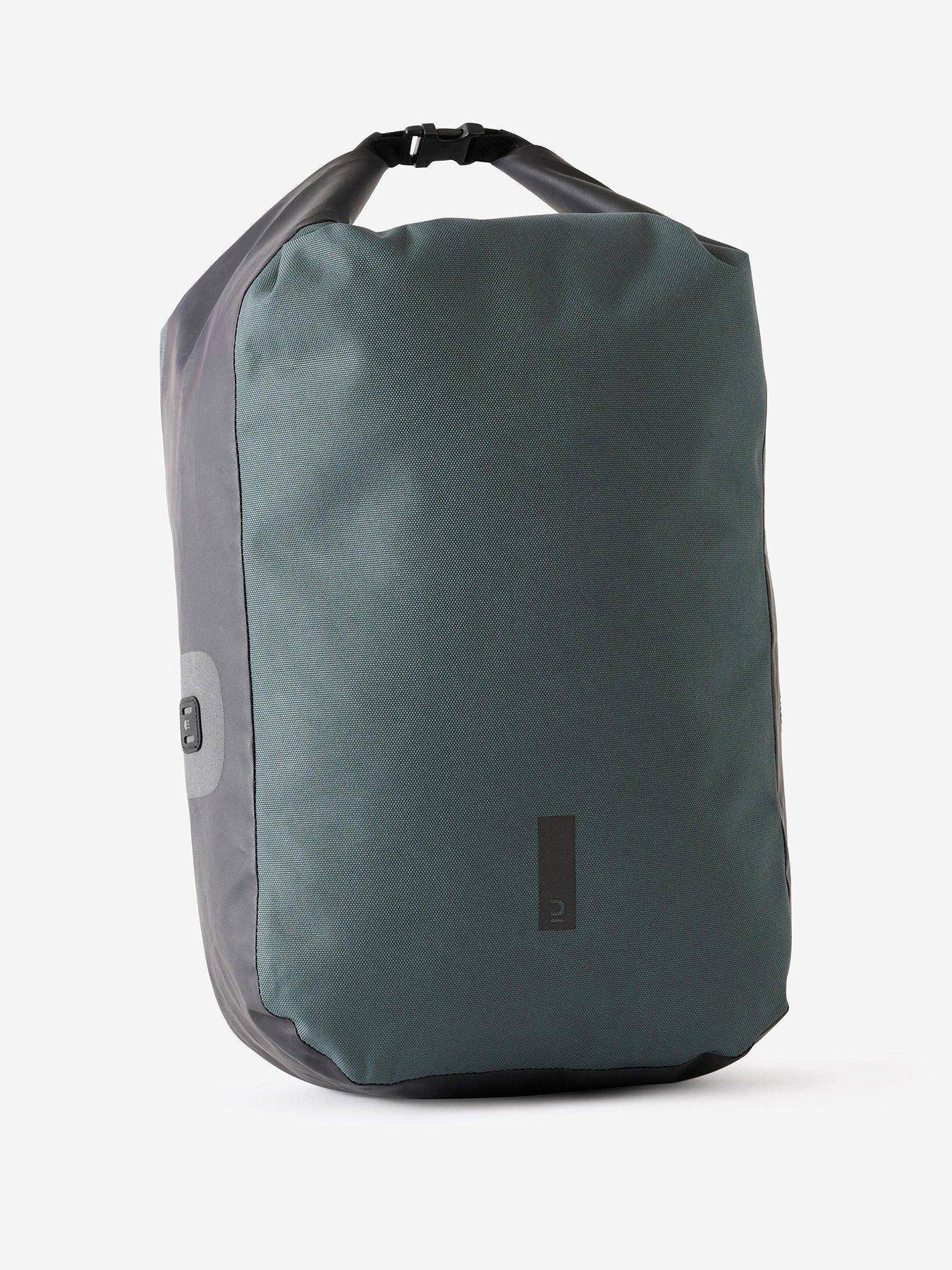 Decathlon Waterproof Bike Bag for Pannier Rack 500 - Dark Grey