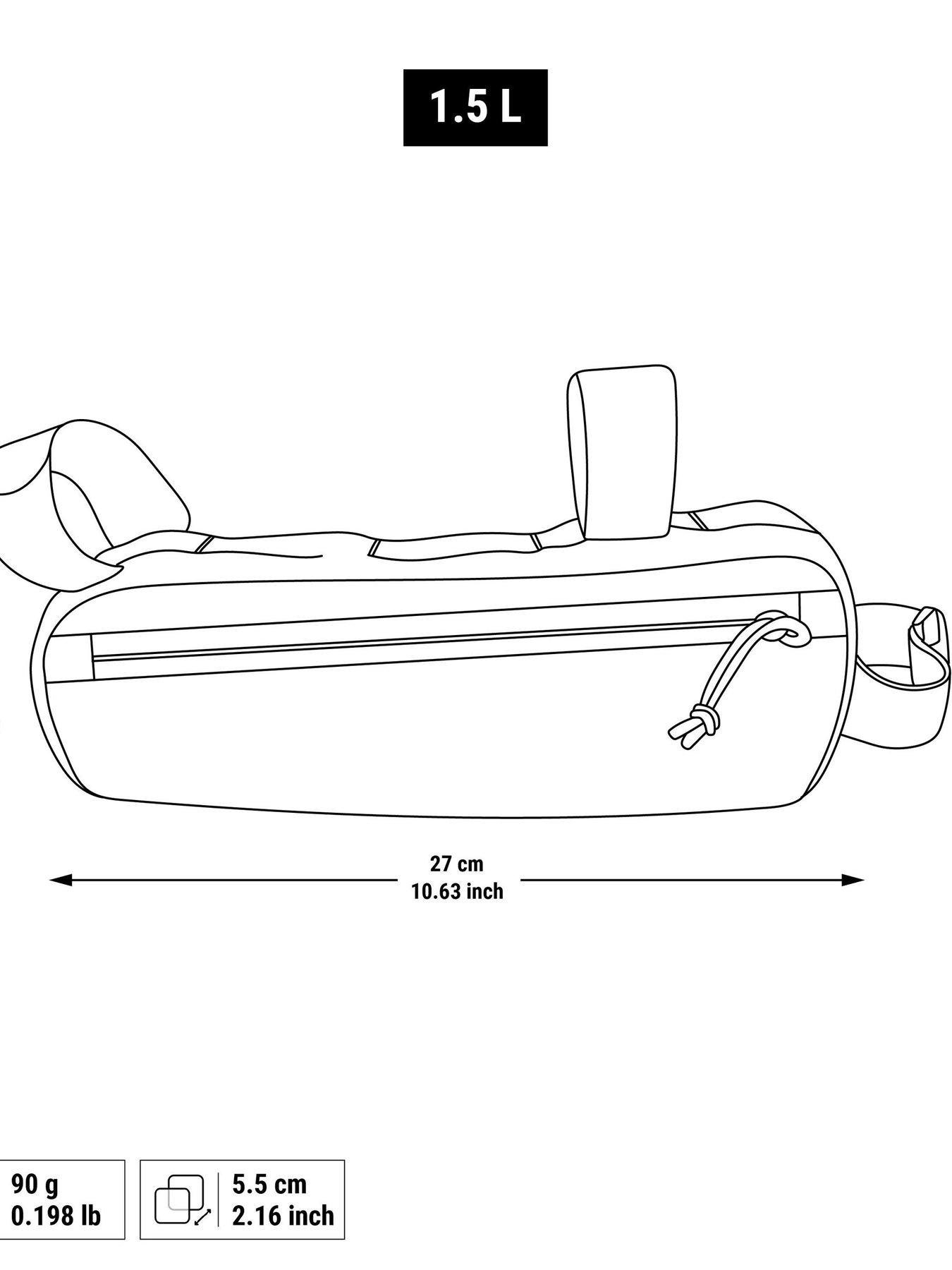 Image 5 of 5 of Decathlon 1.5 L Frame Bag ACTV 100 - Black