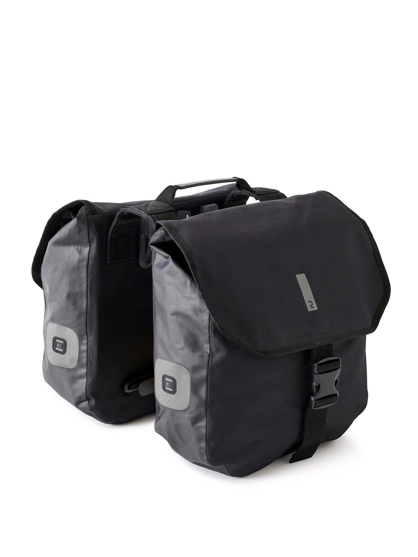 Decathlon Waterproof Double Pannier Rack Bike Bags 2x20L