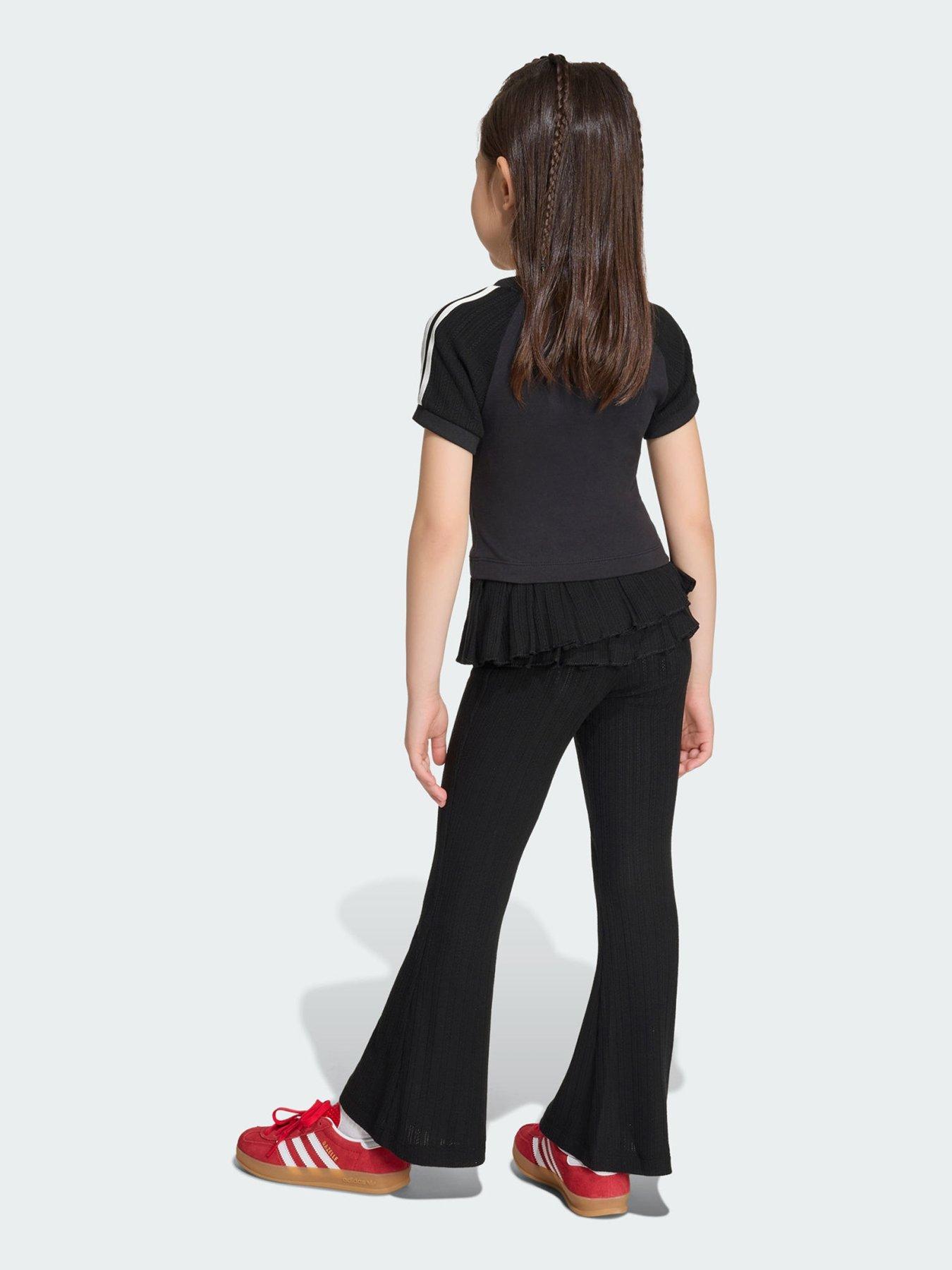 Image 2 of 5 of adidas Originals Slim Knitted Tee Leggings Set