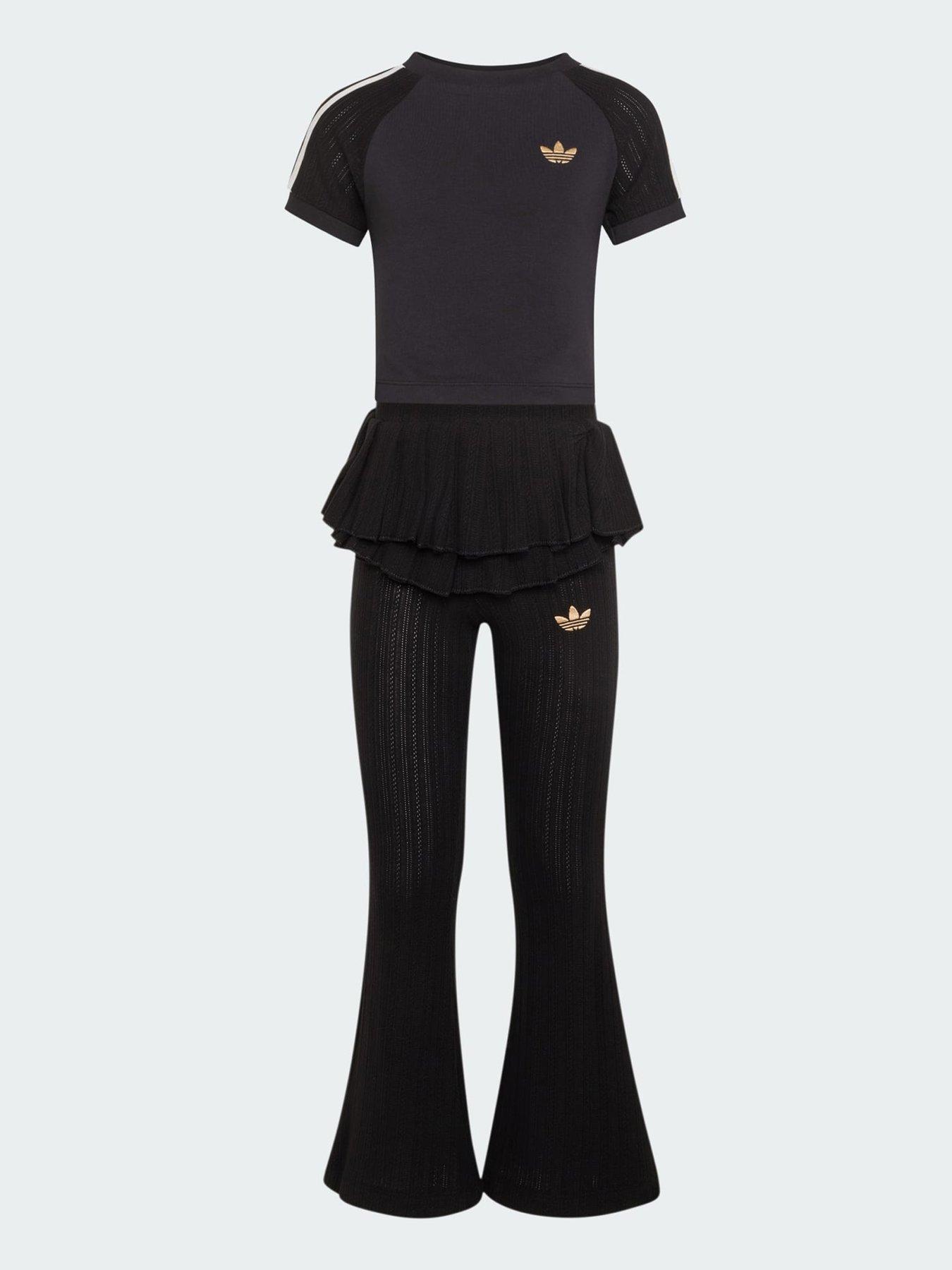 Image 5 of 5 of adidas Originals Slim Knitted Tee Leggings Set