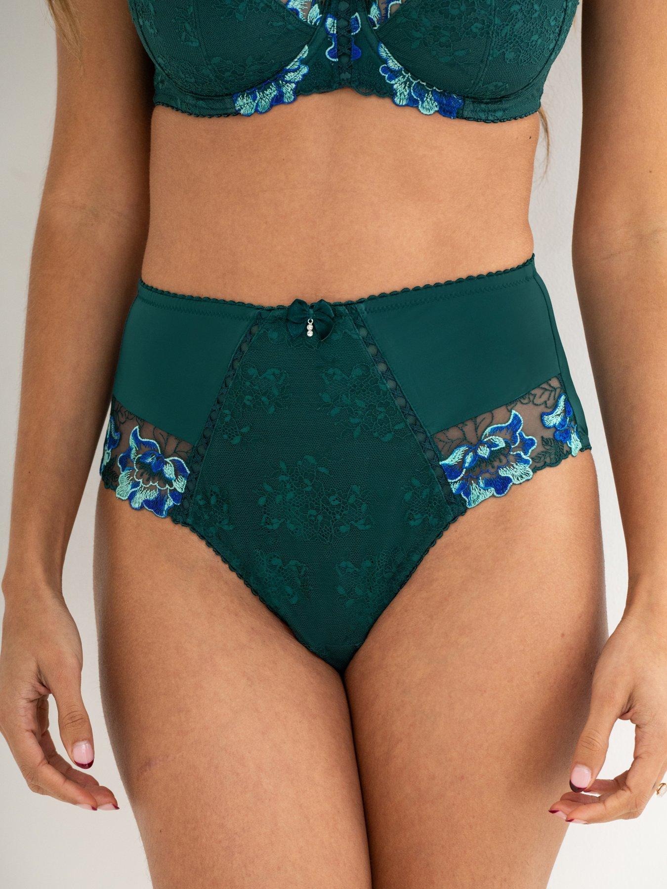 Pour Moi Sofia Lace Embroidered Deep Brief