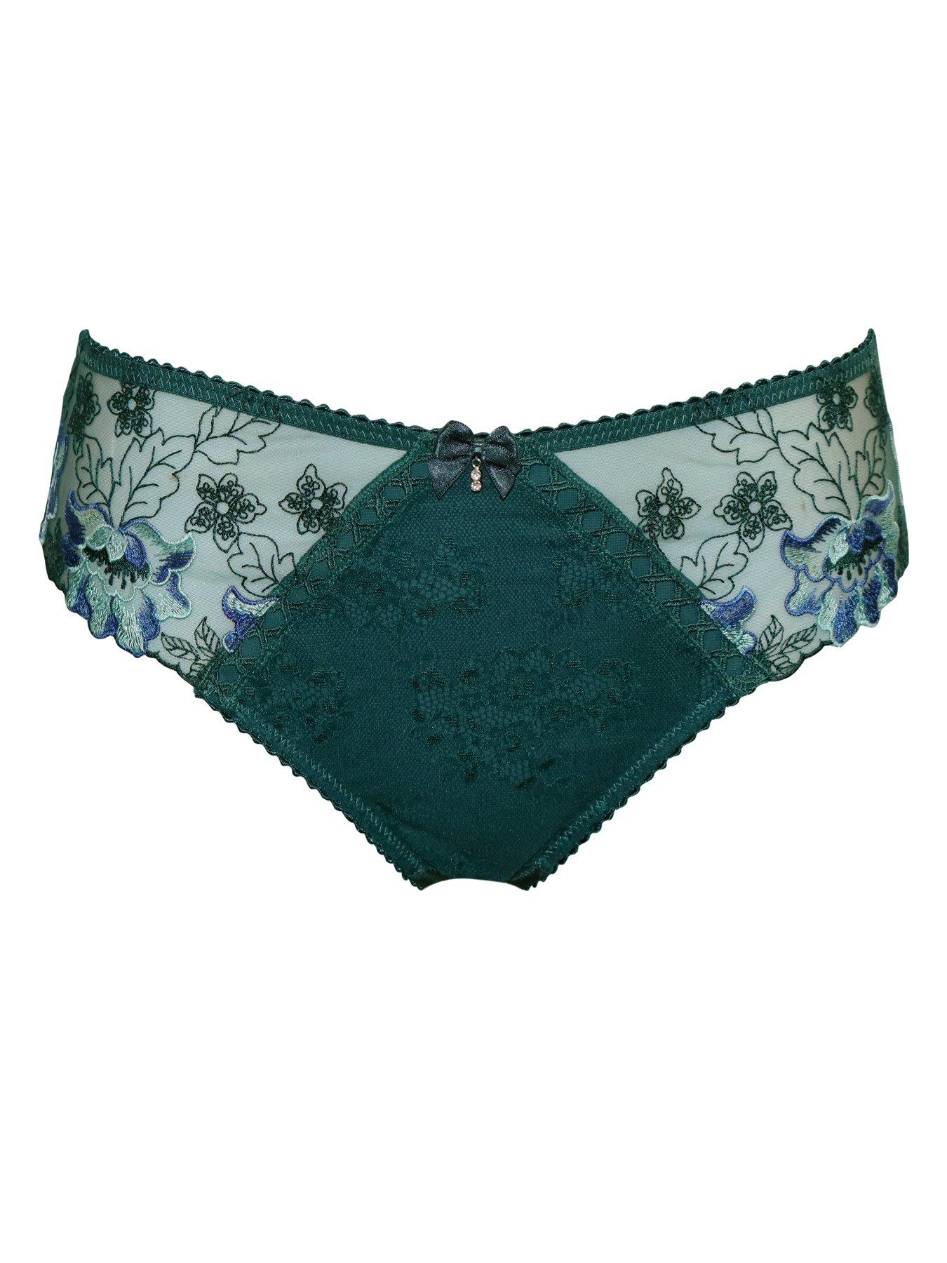 Image 3 of 4 of Pour Moi Sofia Embroidered Lace Bikini Brief