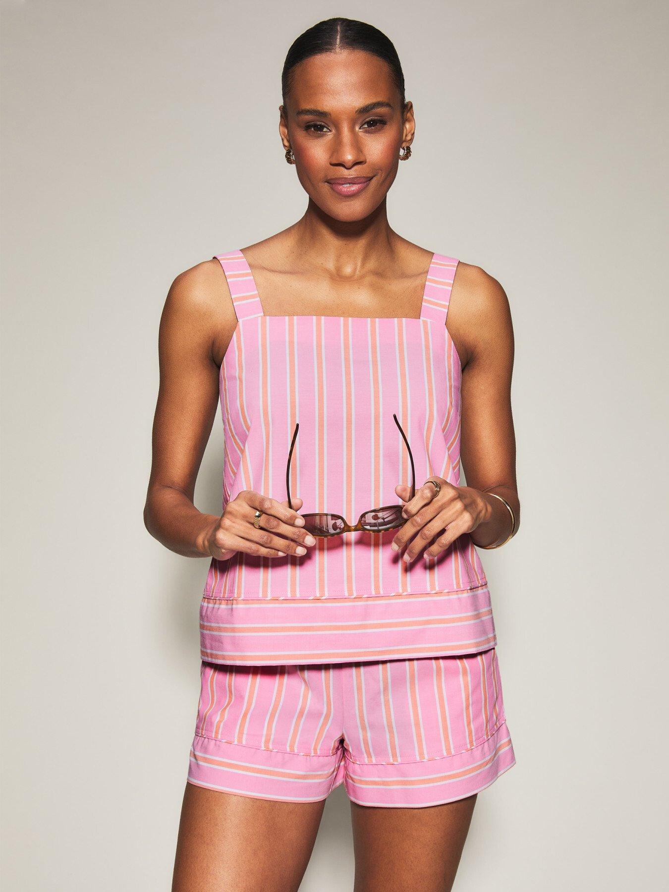 Knickerbox Knickerbox Stripe Pyjama Cami Top  &  Shorts Set