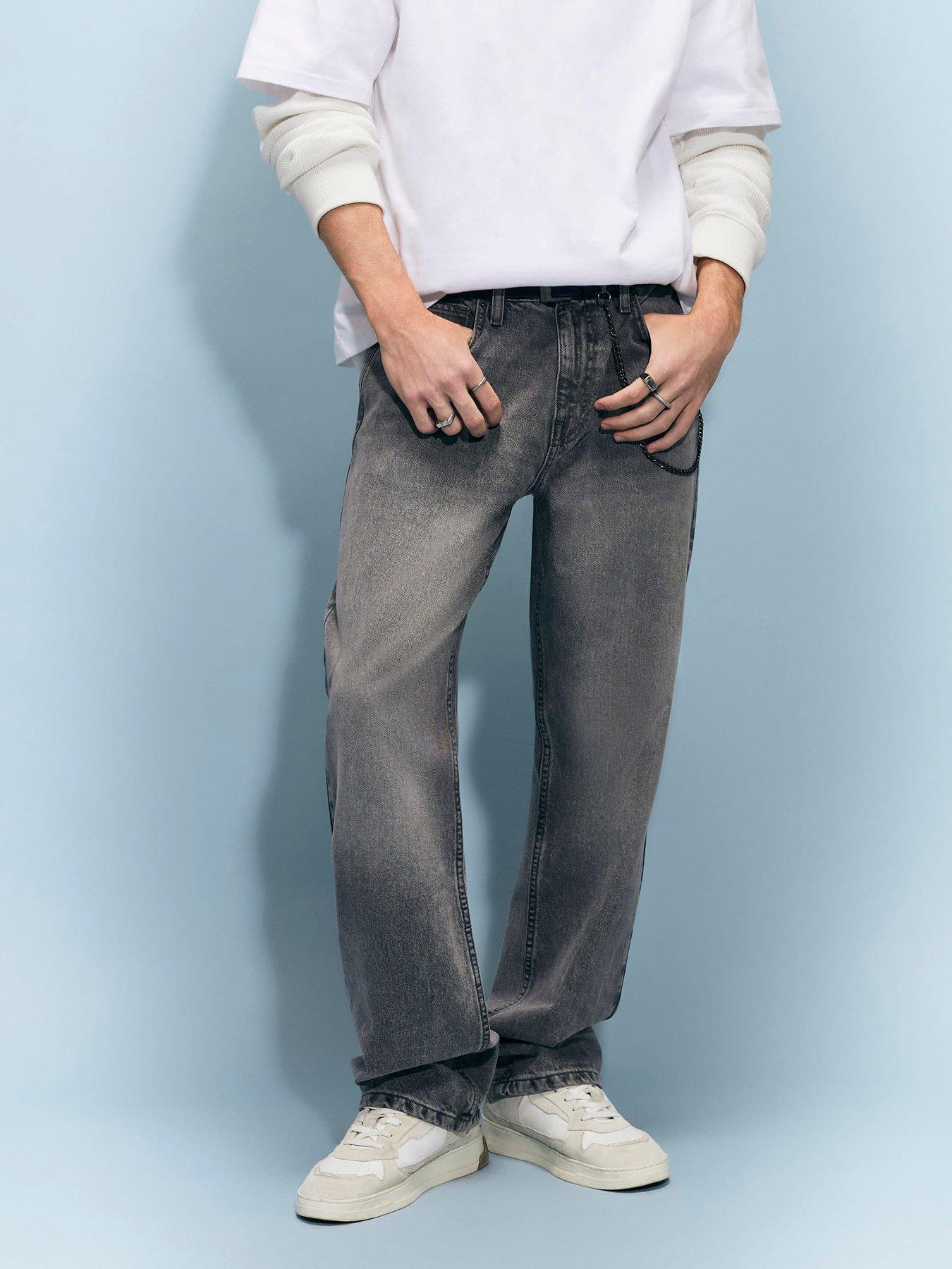 River Island Loose Fit Jeans - Grey