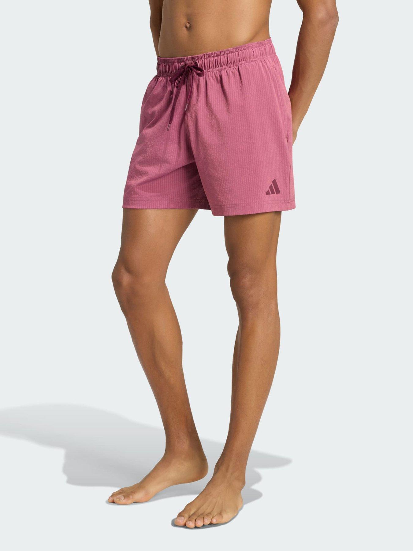 Image 1 of 5 of adidas Iridescent Seersucker Swim Shorts 5 Inch
