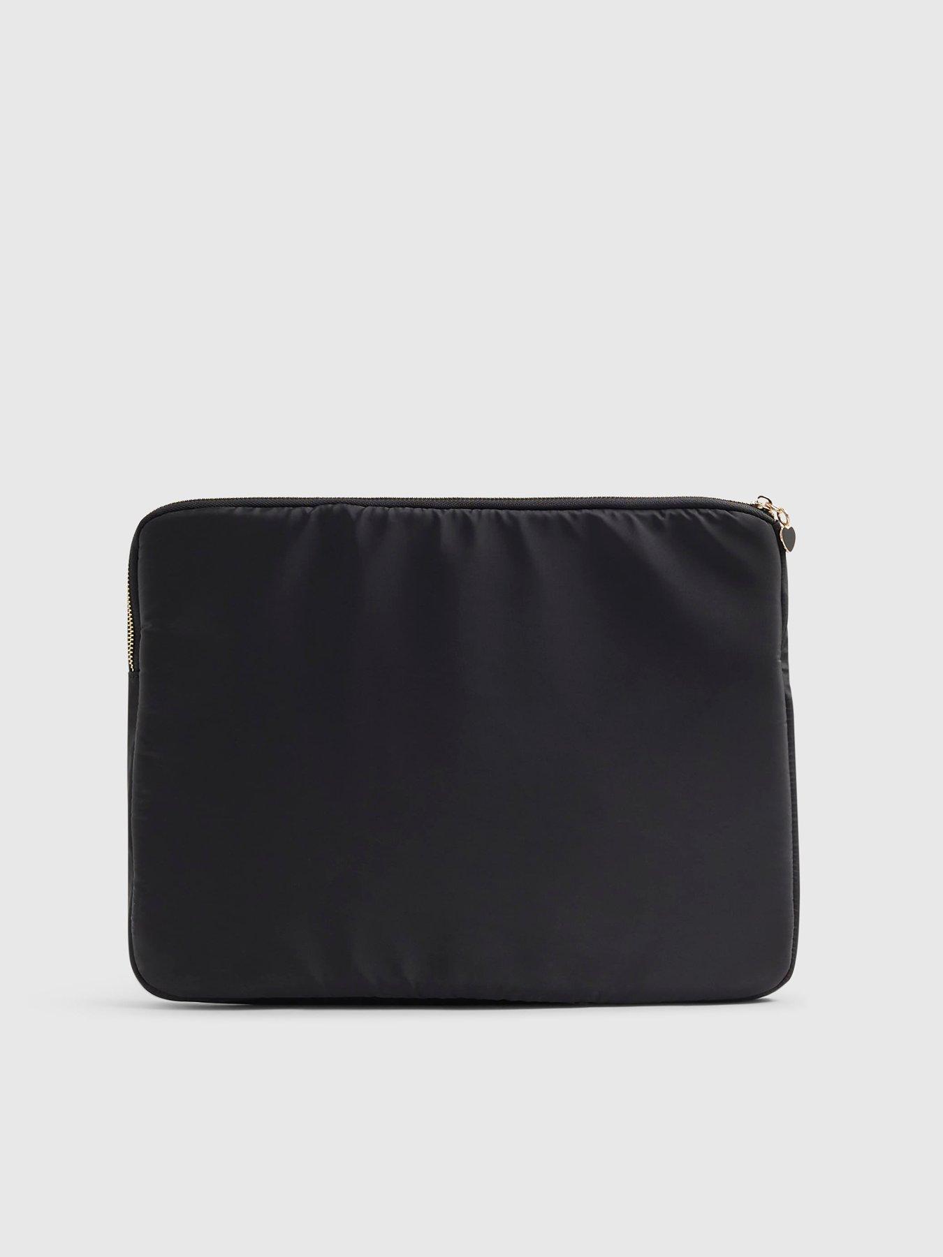 Image 2 of 5 of River Island Ri Quilted Laptop Case - Black
