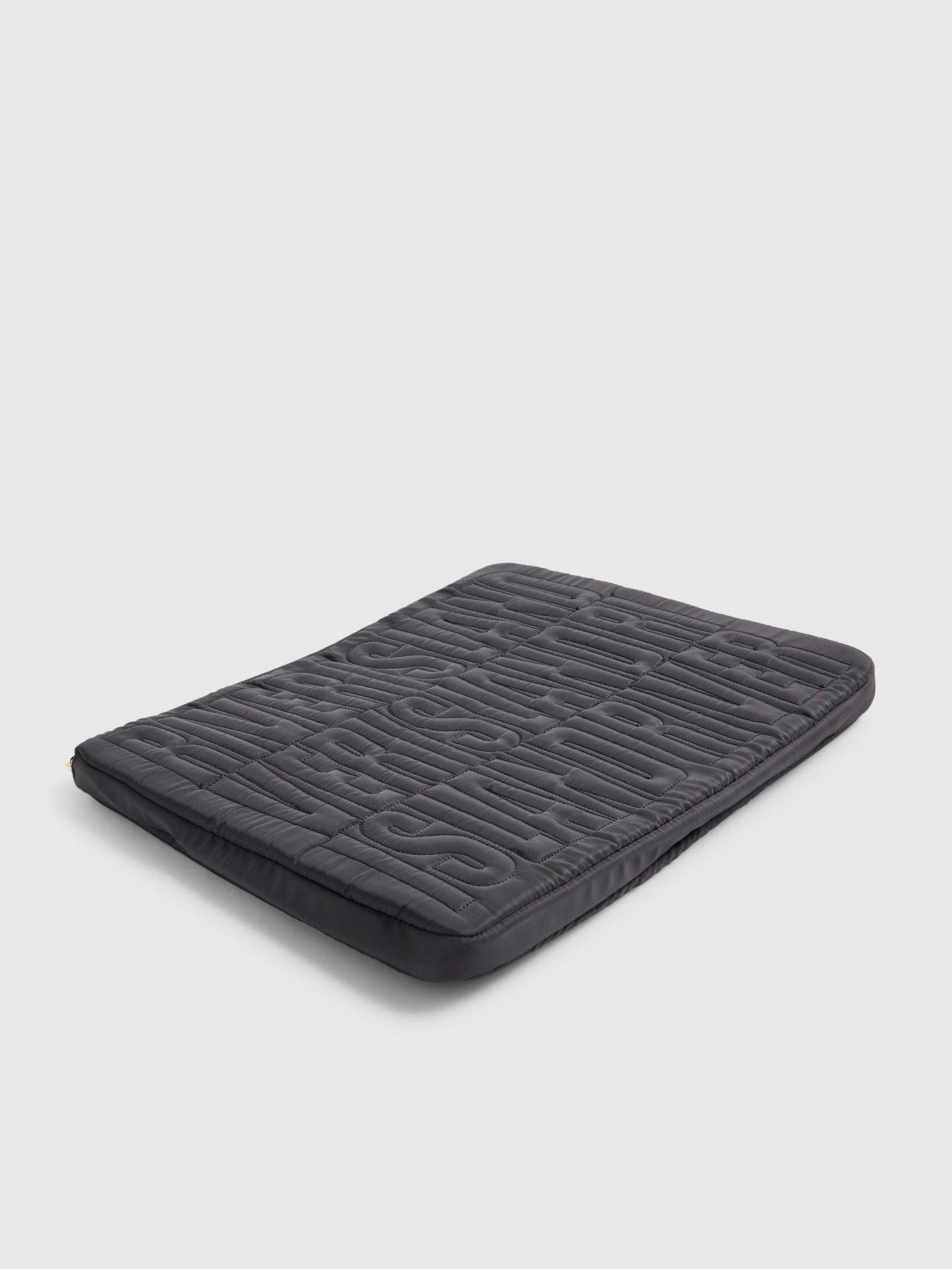 Image 4 of 5 of River Island Ri Quilted Laptop Case - Black
