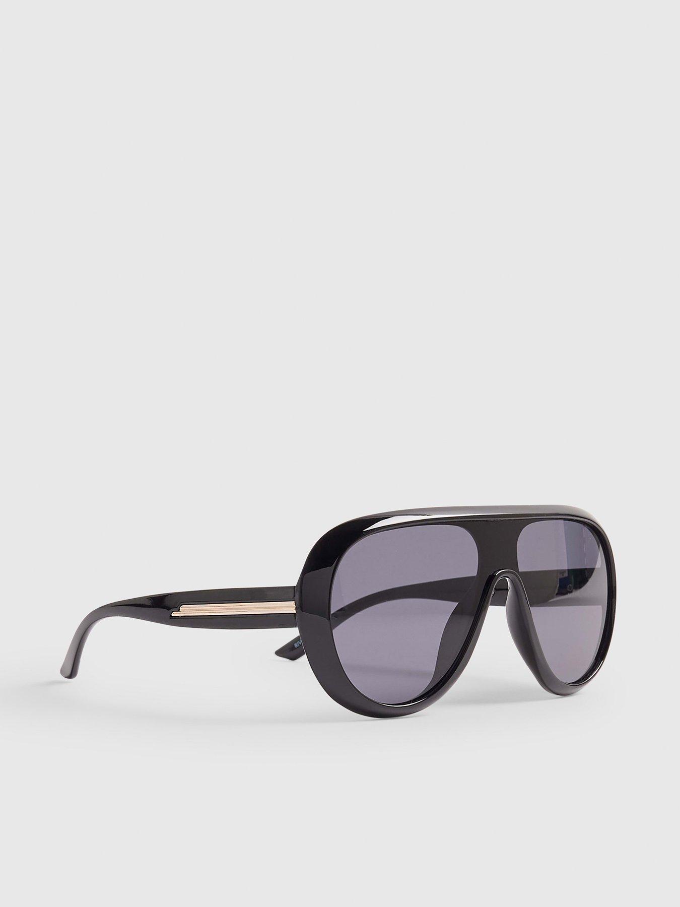 River Island Oversized Sunglasses - Black