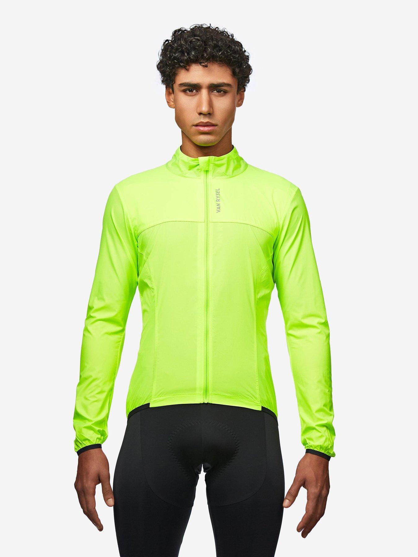Decathlon Men's Long-Sleeved Ultra-Light Road Cycling Windbreaker Racer