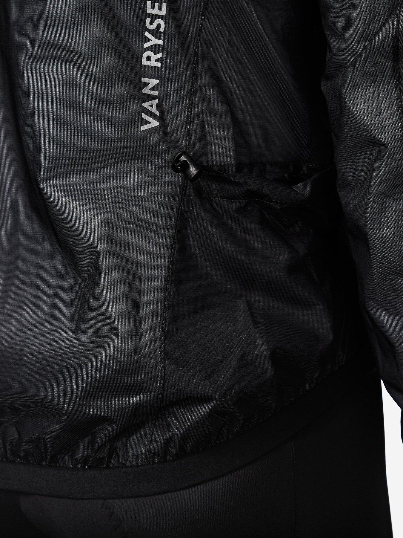 Image 6 of 6 of Decathlon Men's Road Cycling Long-Sleeved Rainproof Jacket RCR Ultralight-Black
