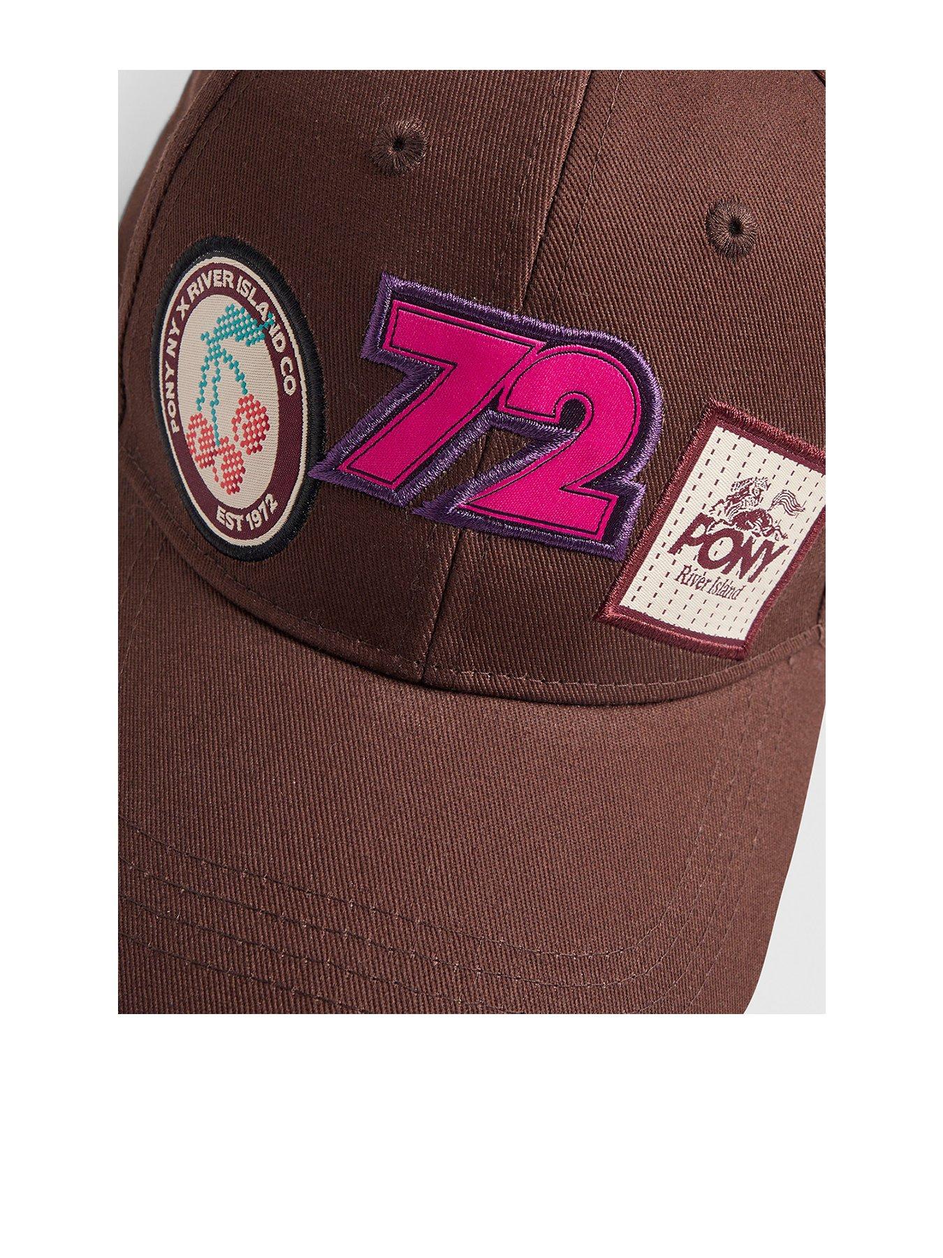 River Island Pony Collab Baseball Cap - Brown