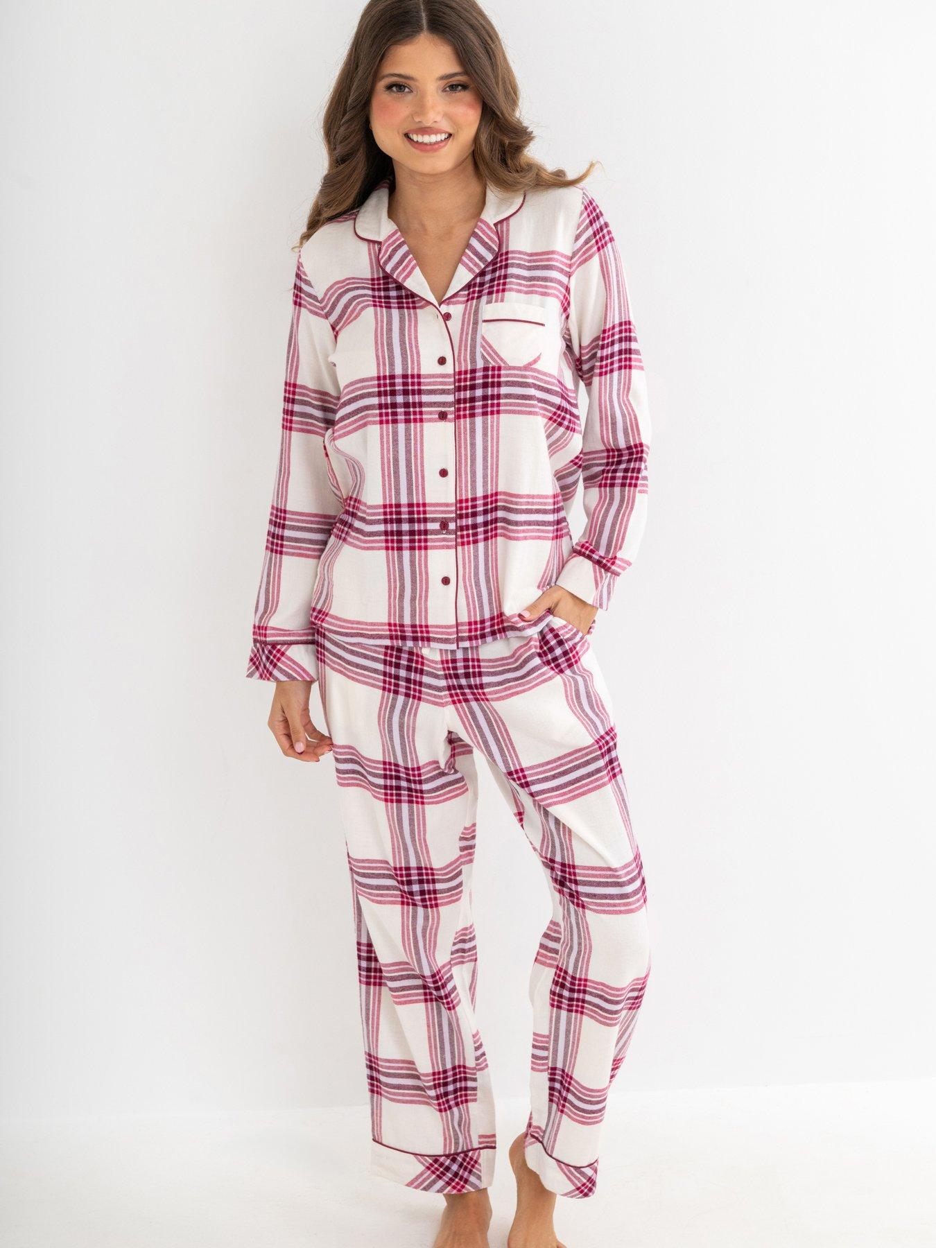 Pour Moi Cosy Check Brushed Cotton Pyjama Gift Set
