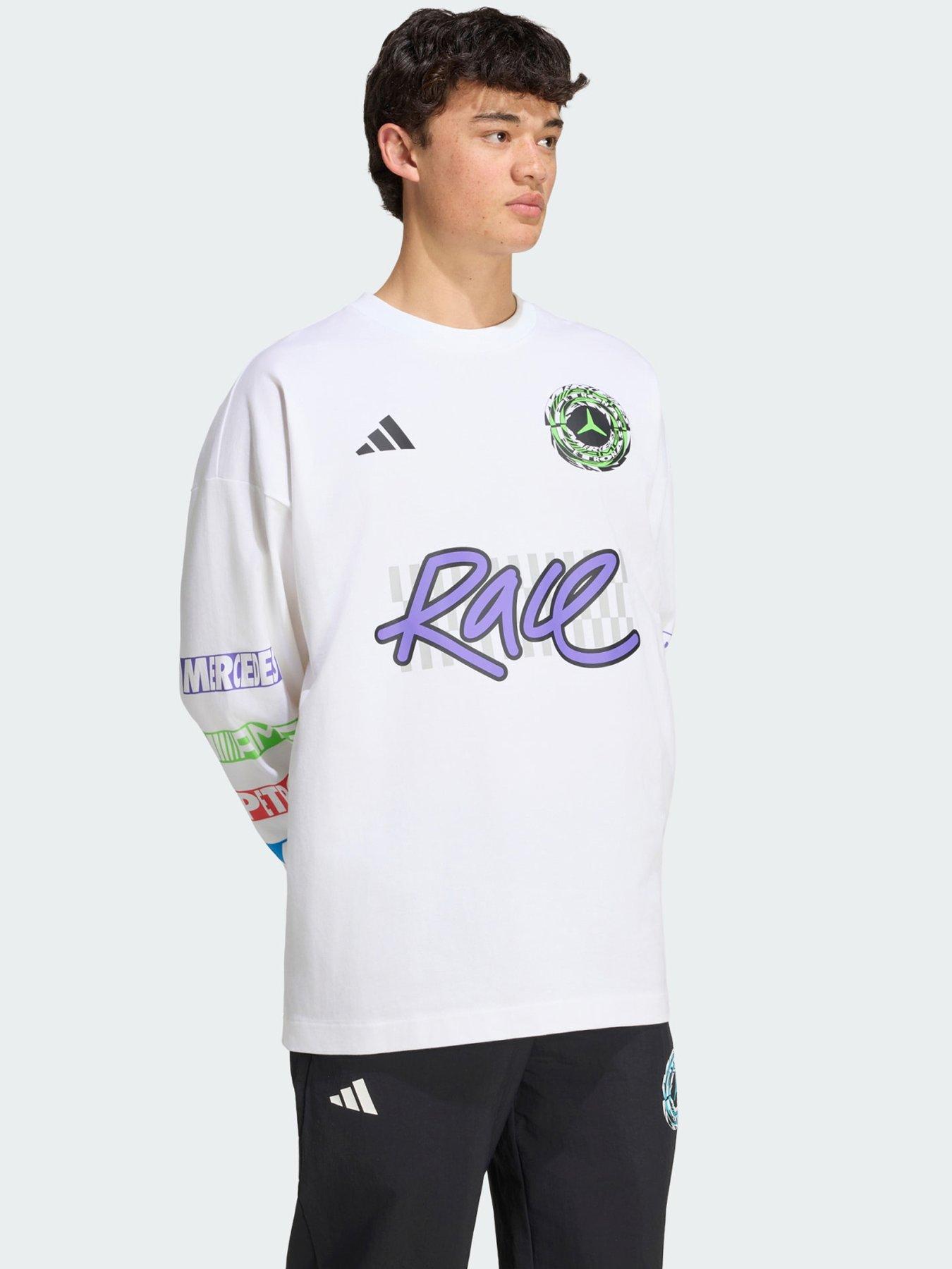 Image 1 of 5 of adidas Mercedes - Amg Petronas Formula 1 Team Lights On Longsleeve Tee
