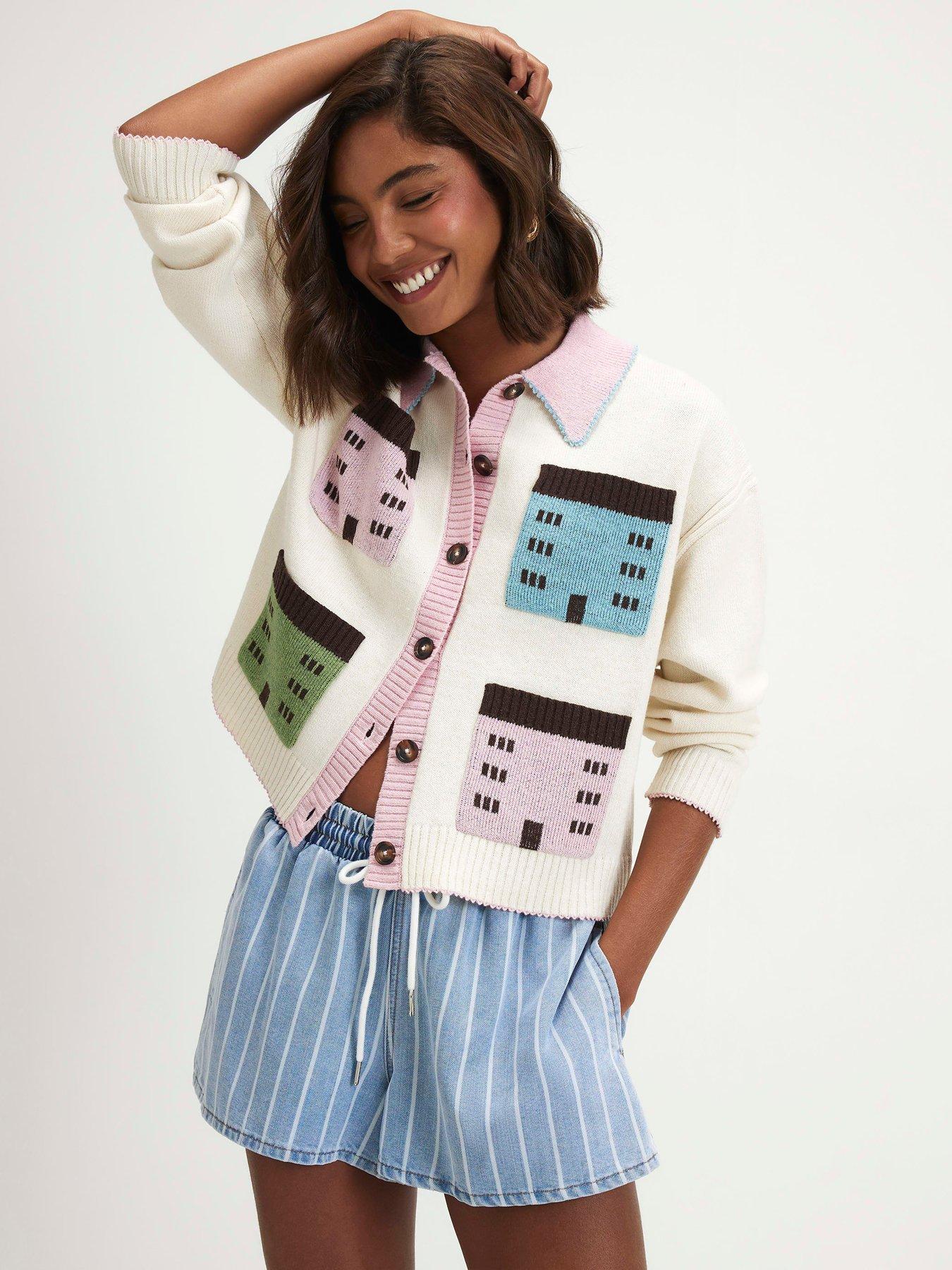 River Island Multi House Collared Cardigan.