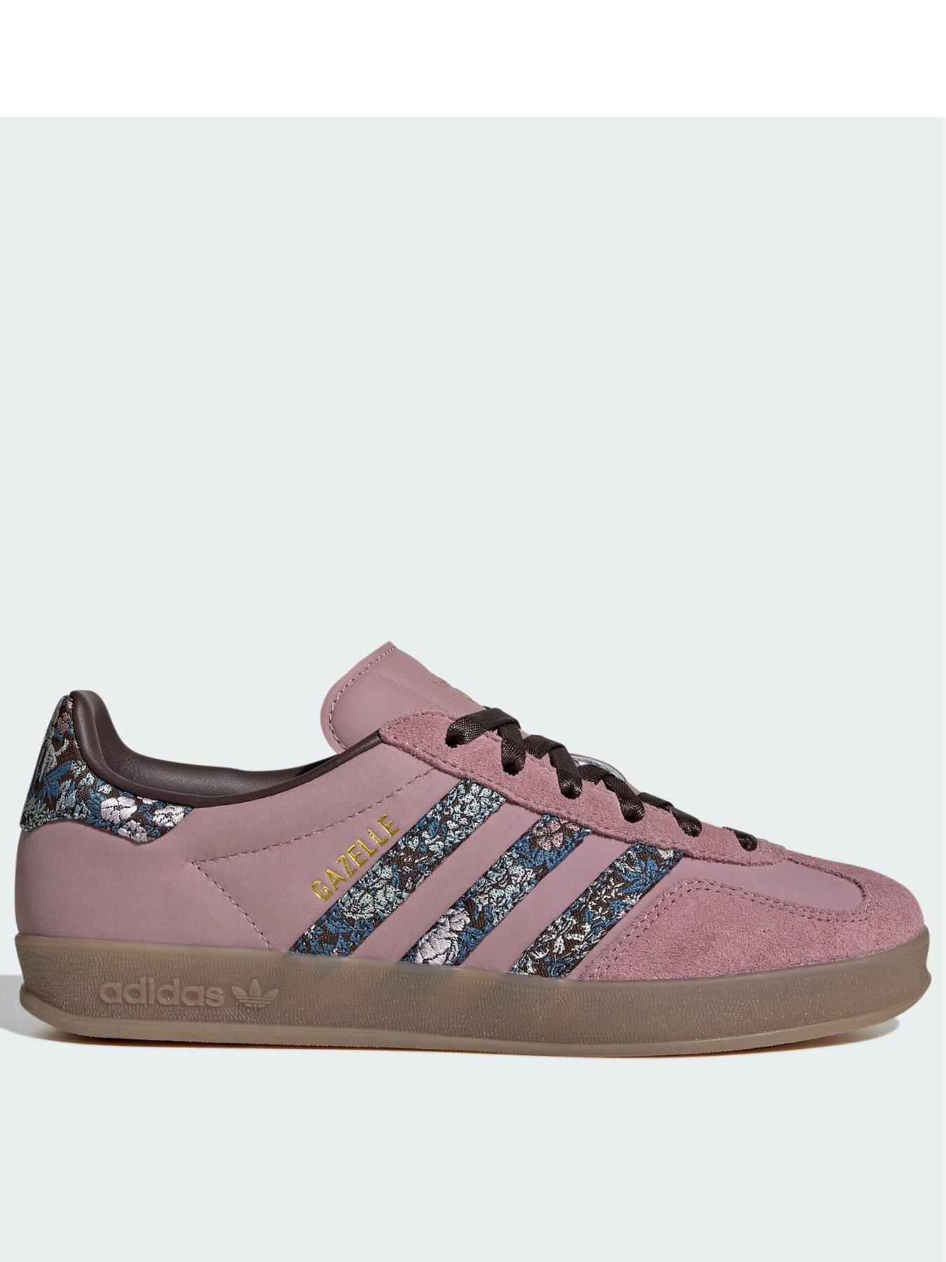 adidas Originals Gazelle Indoor X Liberty London Shoes, Light Purple, Size 6, Women
