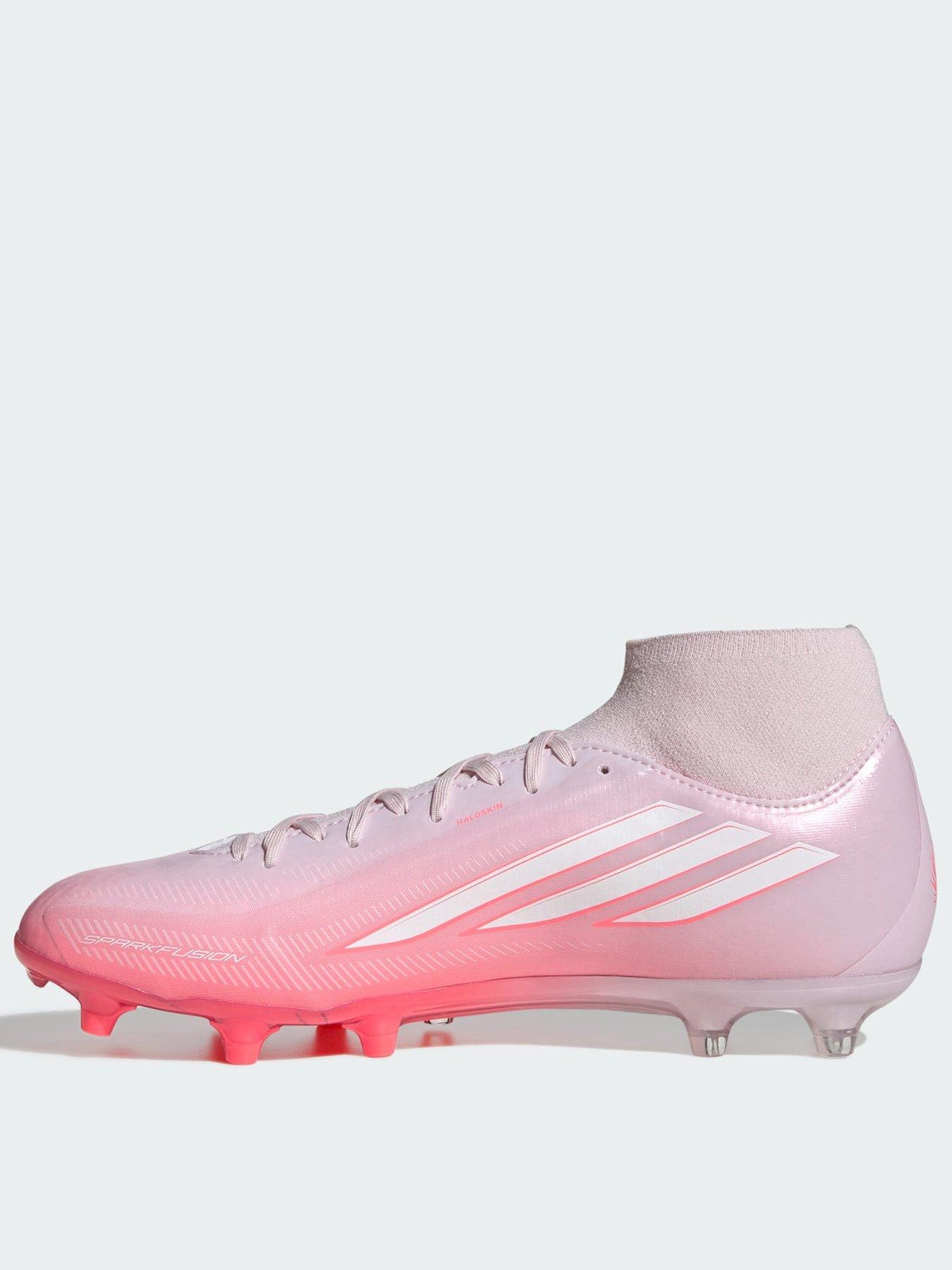 adidas F50 Sparkfusion League Mid Cut Firm Ground / Artificial Ground Football Boots Womens, Pink/Red, Size 8, Women - Image 4