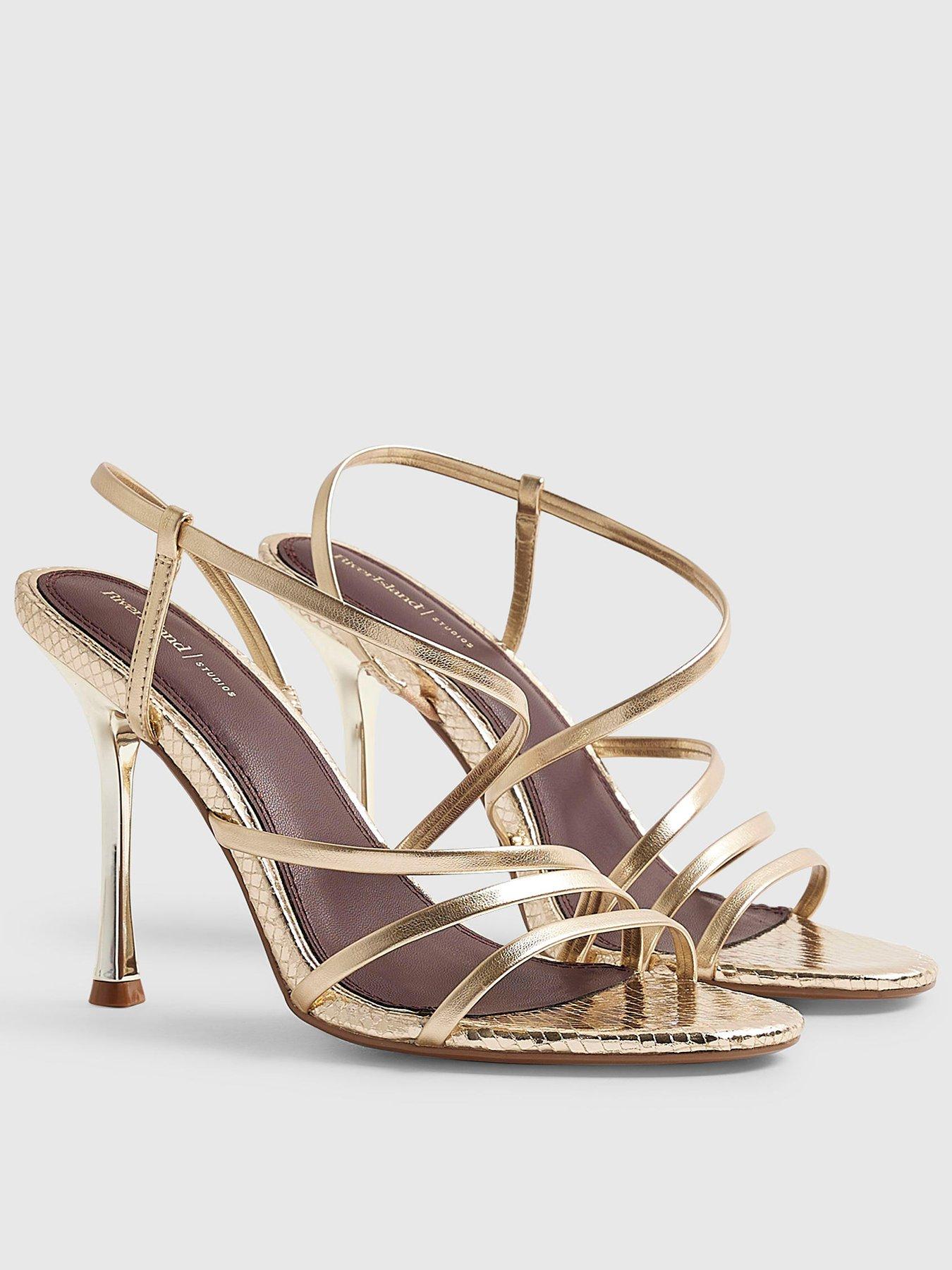 Image 2 of 4 of River Island Strappy Heeled Sandals