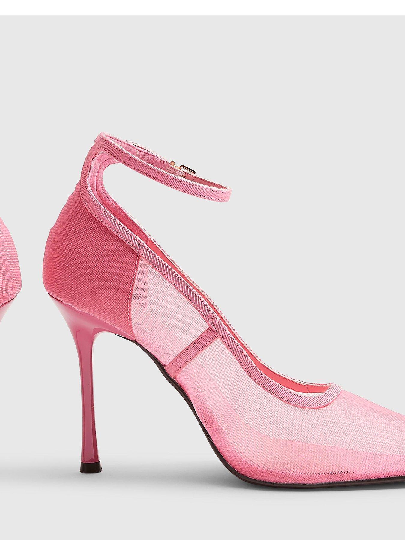Image 3 of 4 of River Island Mesh Court Heels