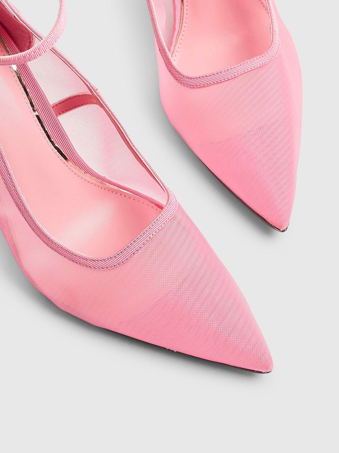Image 4 of 4 of River Island Mesh Court Heels
