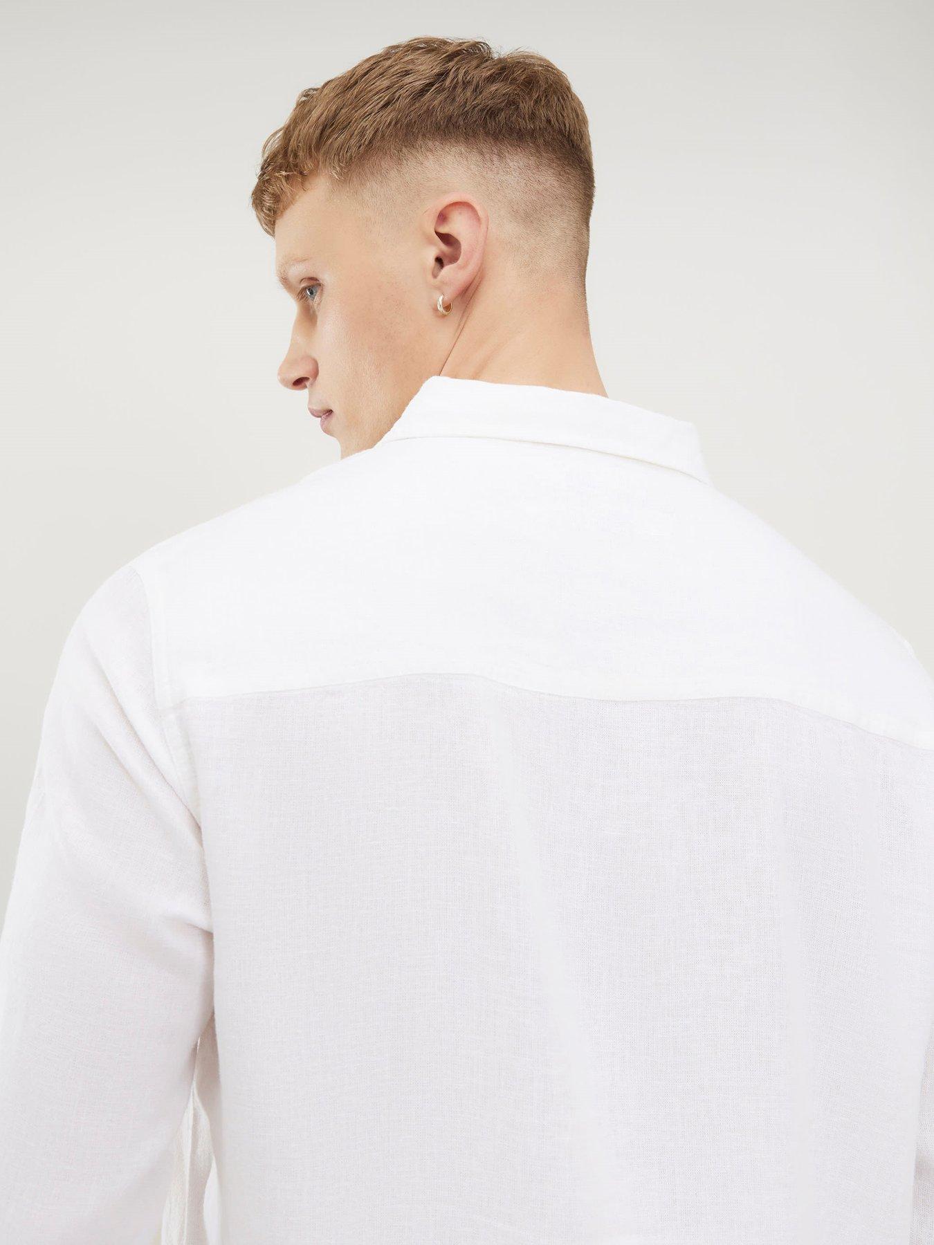 Image 2 of 4 of River Island Regular Fit Linen Blend Shirt