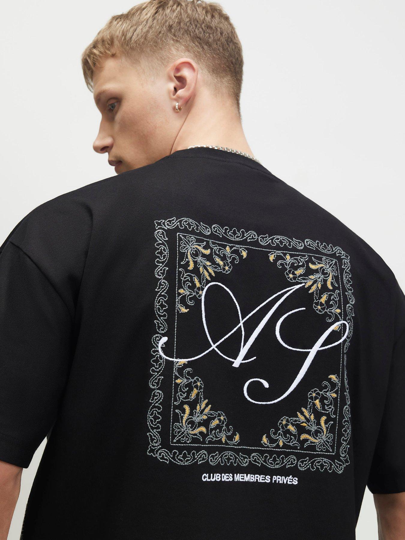 Image 3 of 4 of River Island Cotton Ame Saint Midweight T-shirt
