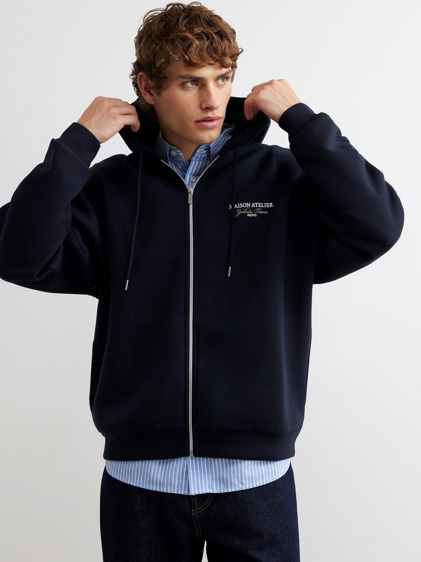 Image 1 of 4 of River Island Premium Cotton Maison Hoodie