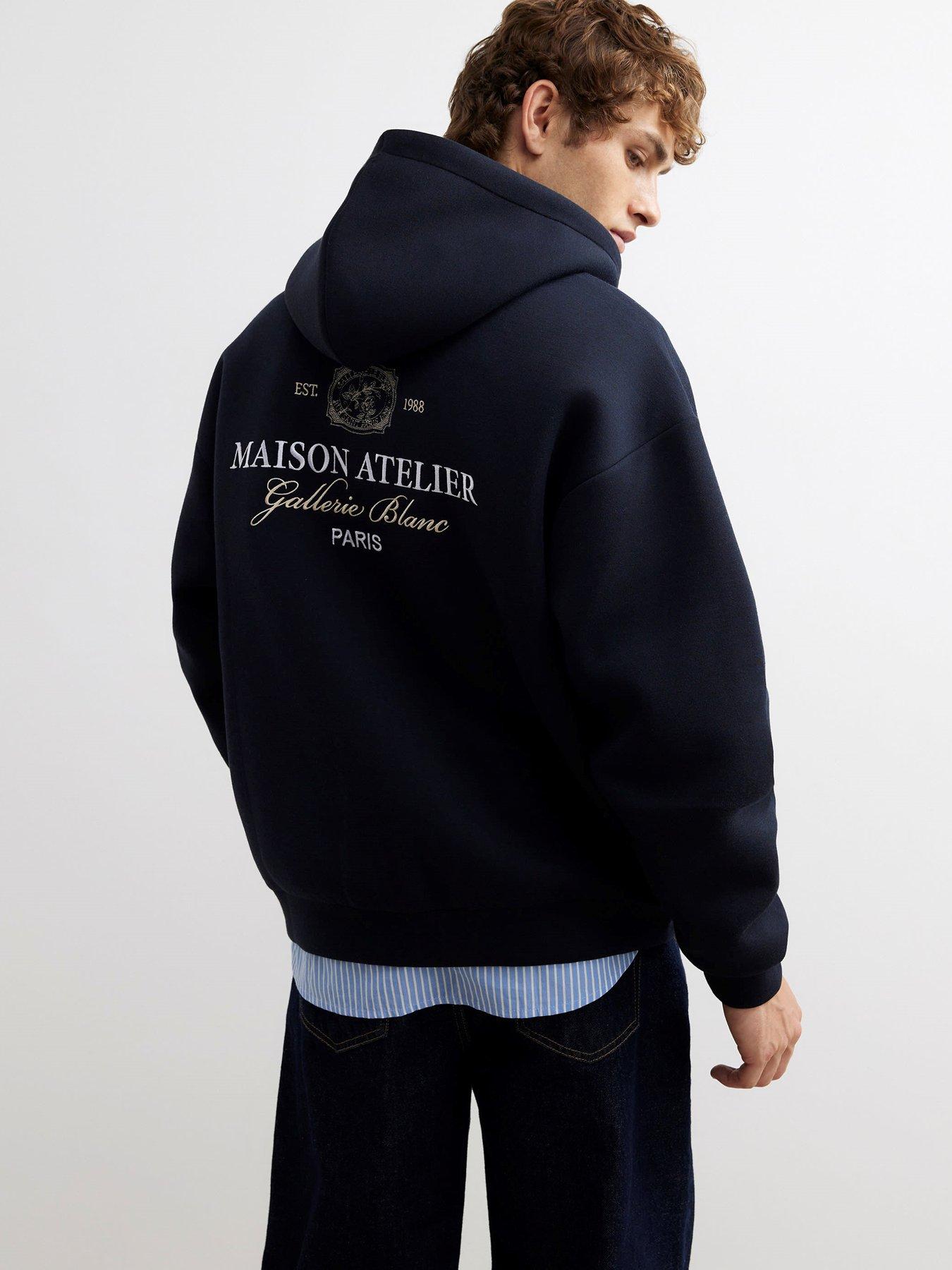 Image 2 of 4 of River Island Premium Cotton Maison Hoodie