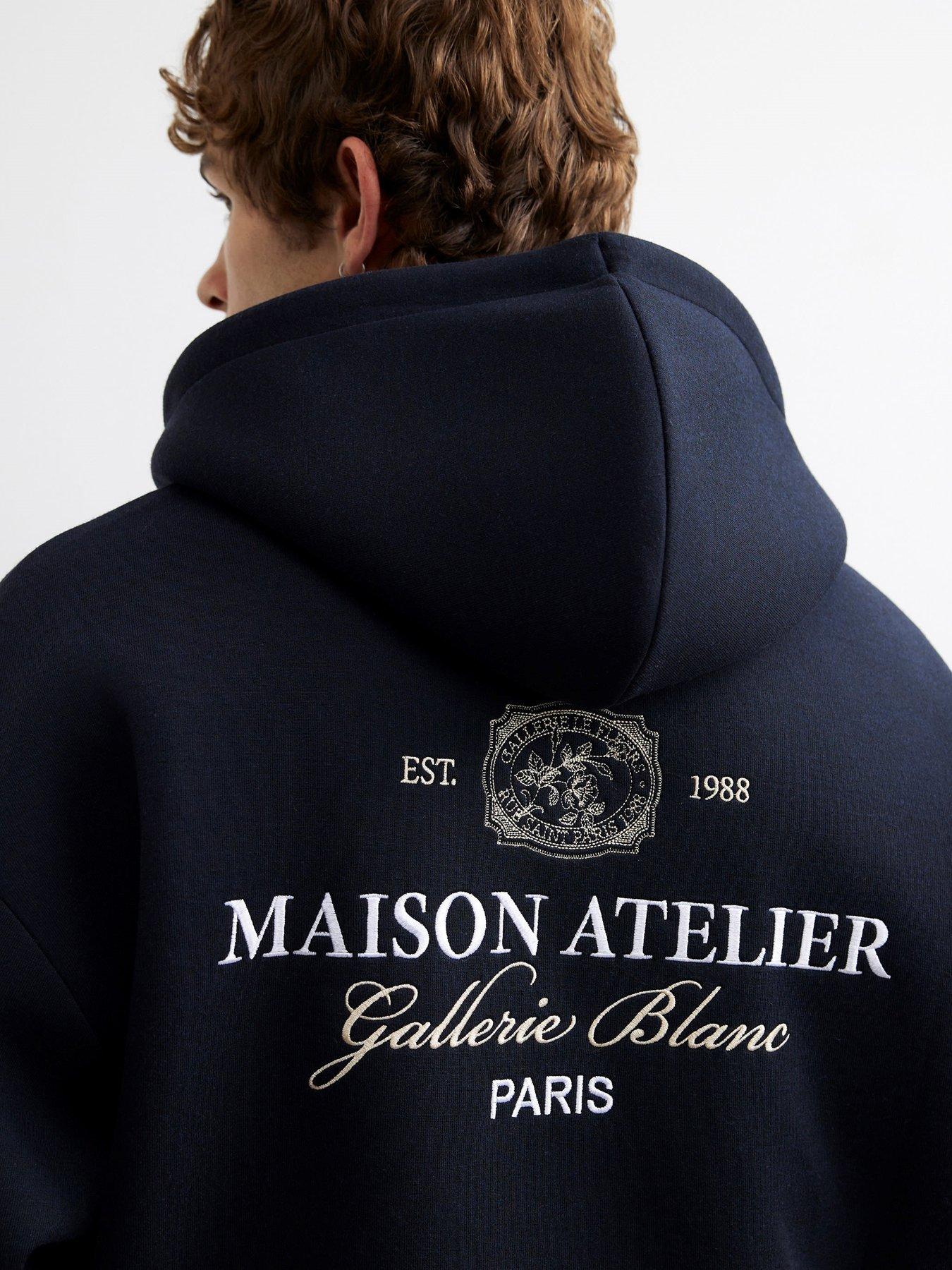 Image 4 of 4 of River Island Premium Cotton Maison Hoodie