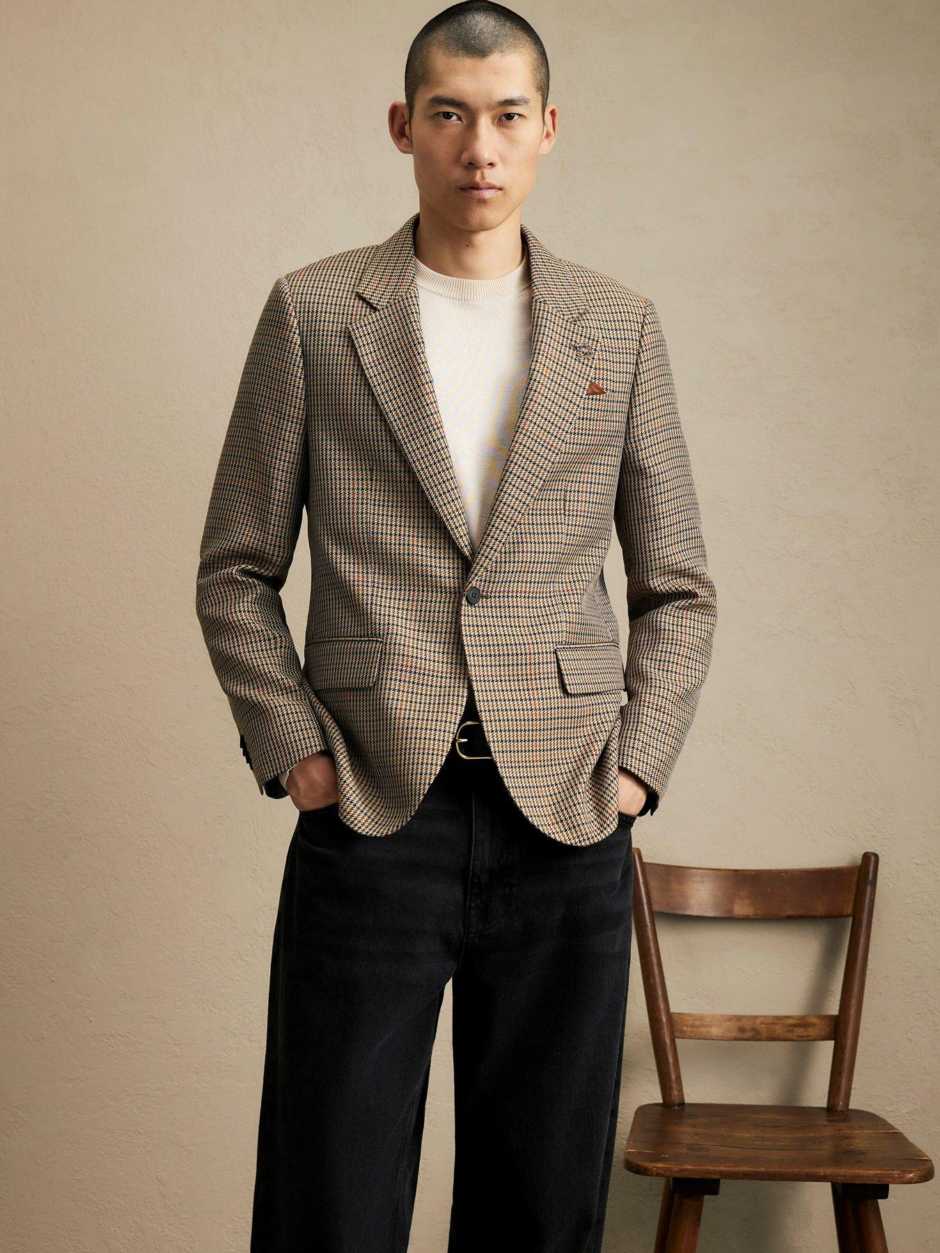 Image 1 of 4 of River Island Puptooth Check Blazer