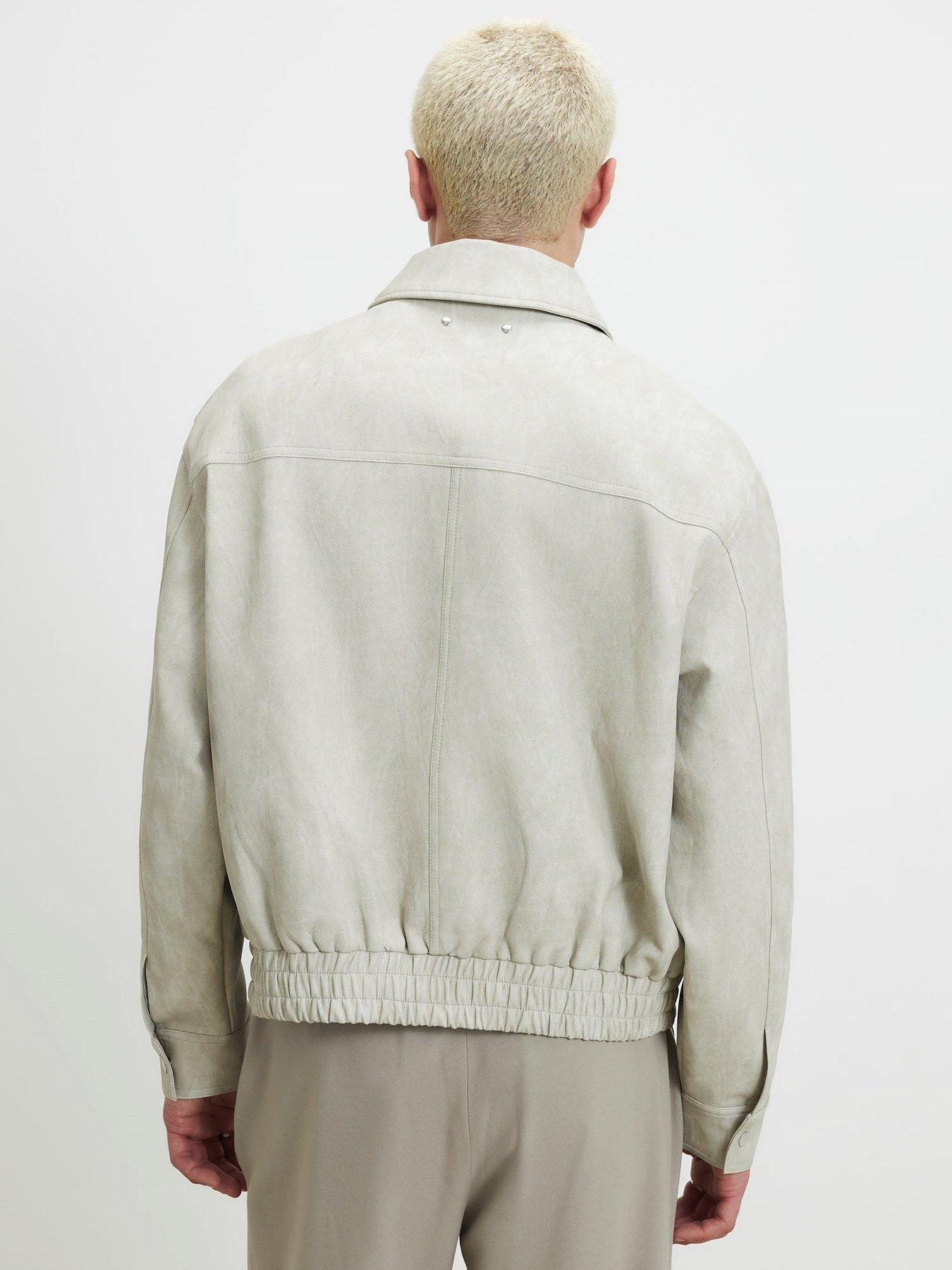 Image 2 of 4 of River Island Faux Leather Washed Jacket