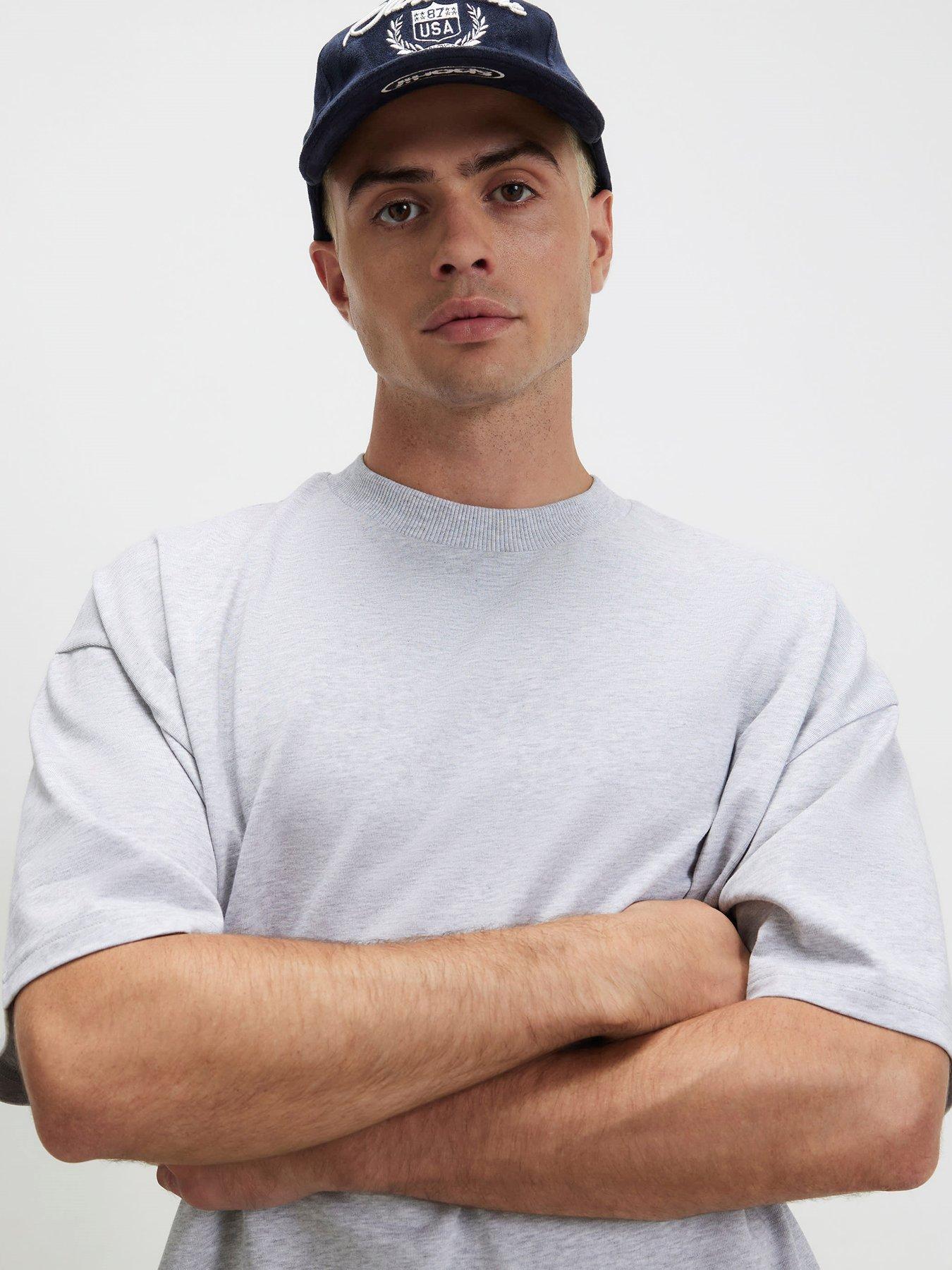 Image 4 of 4 of River Island Oversized Fit Cotton Heavyweight T-shirt
