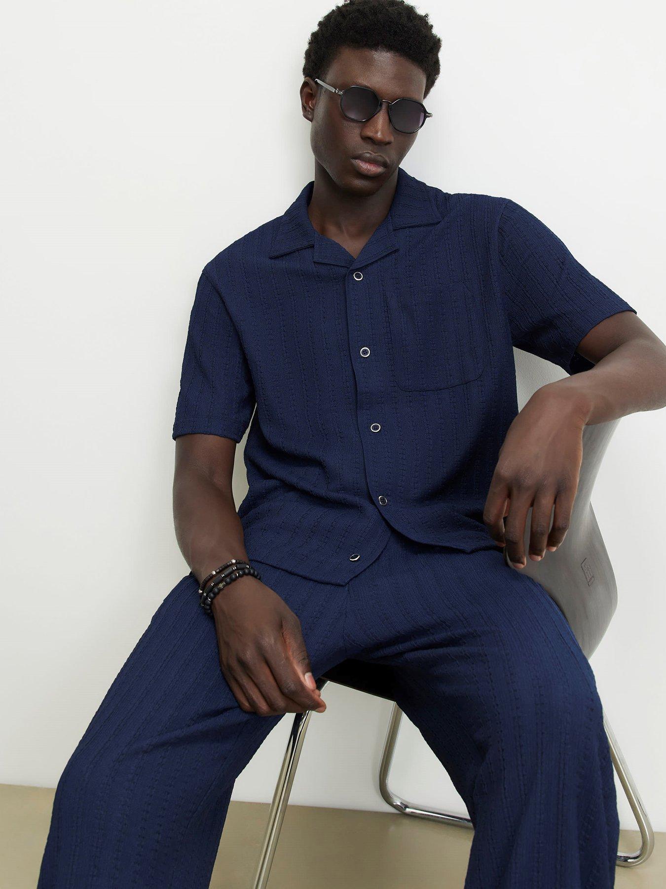 Image 4 of 4 of River Island Vertical Texture Shirt