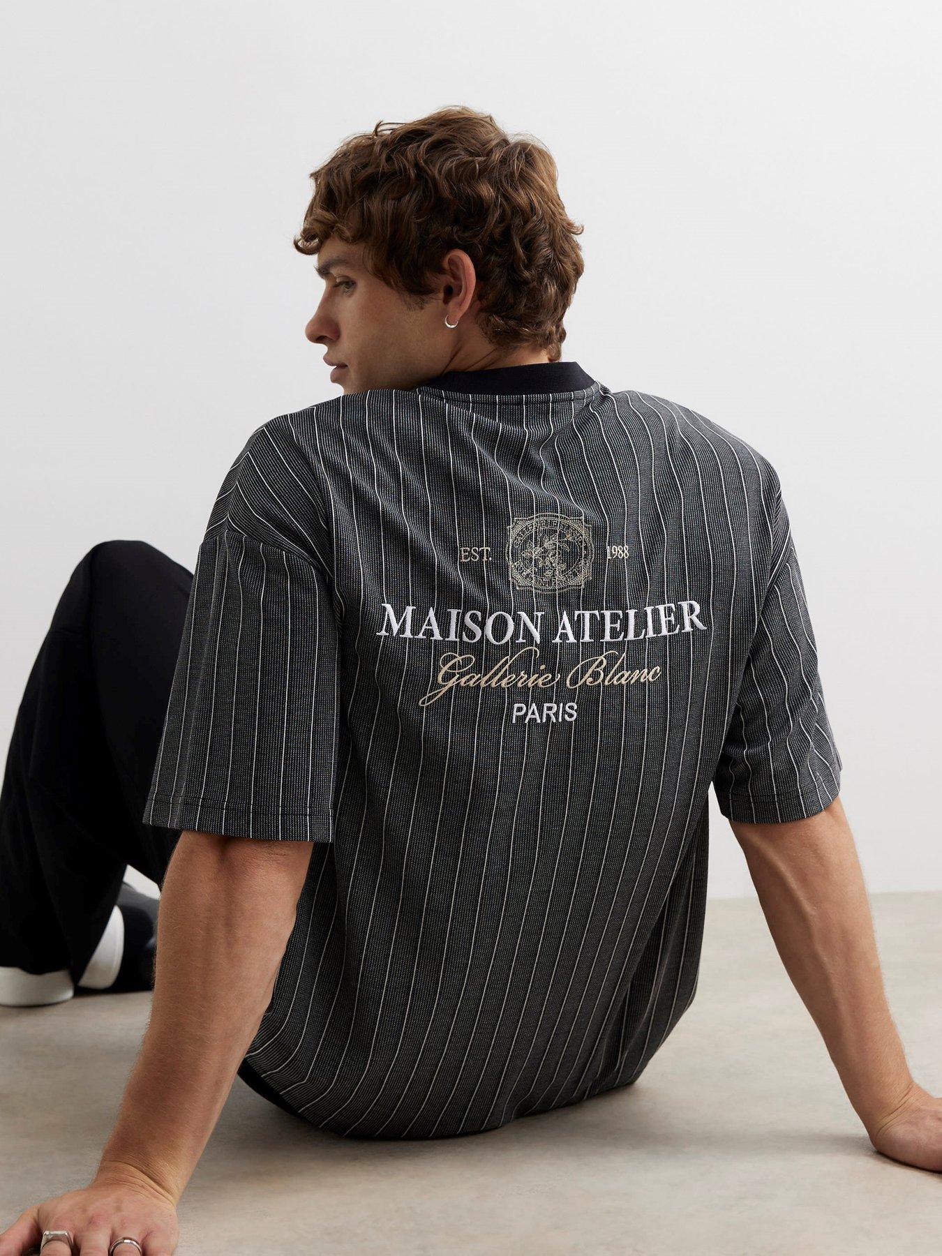 Image 4 of 4 of River Island Cotton Stripe Maison T-shirt