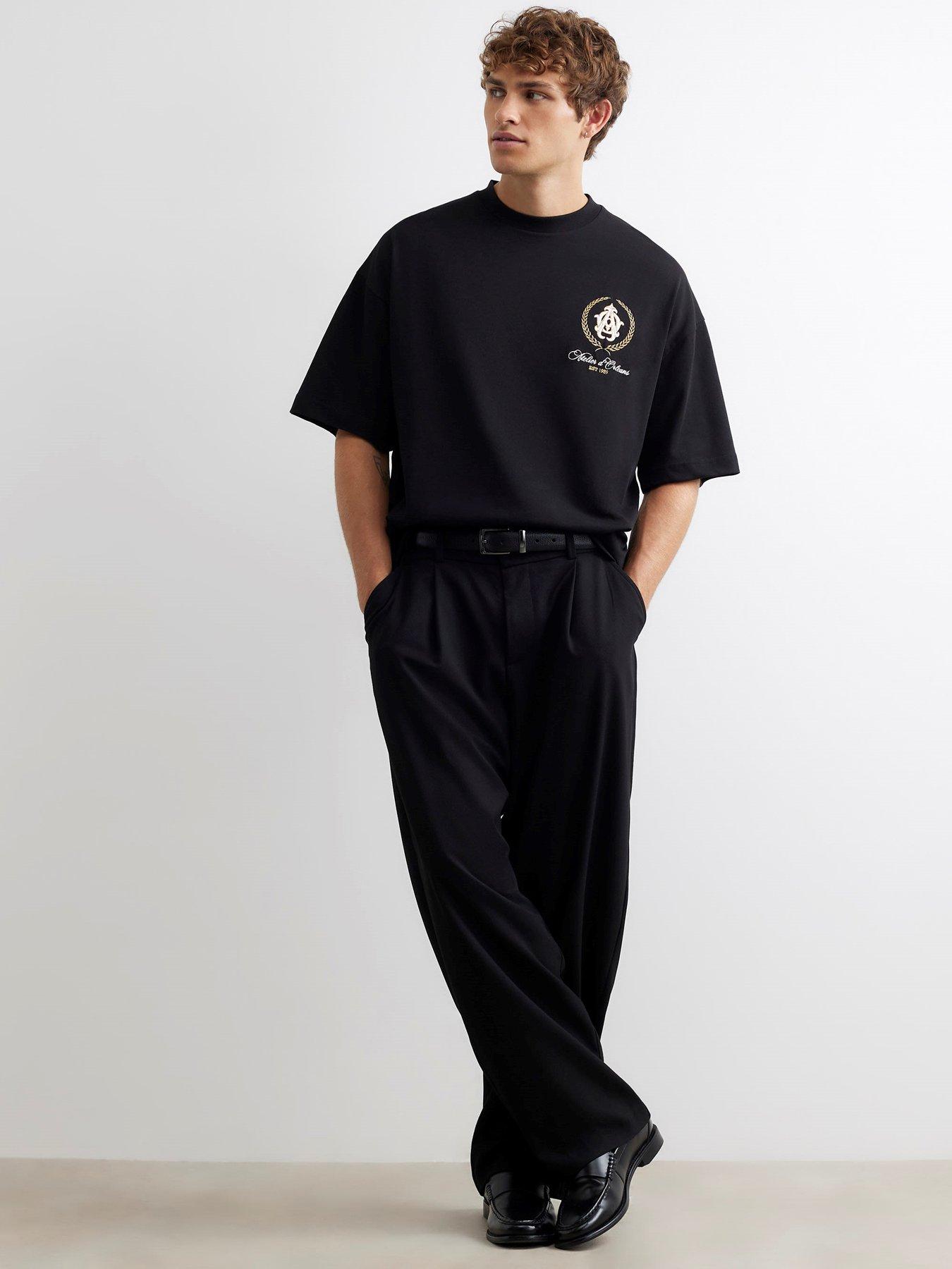 Image 3 of 4 of River Island Crest Atelier Oversized Fit T-shirt