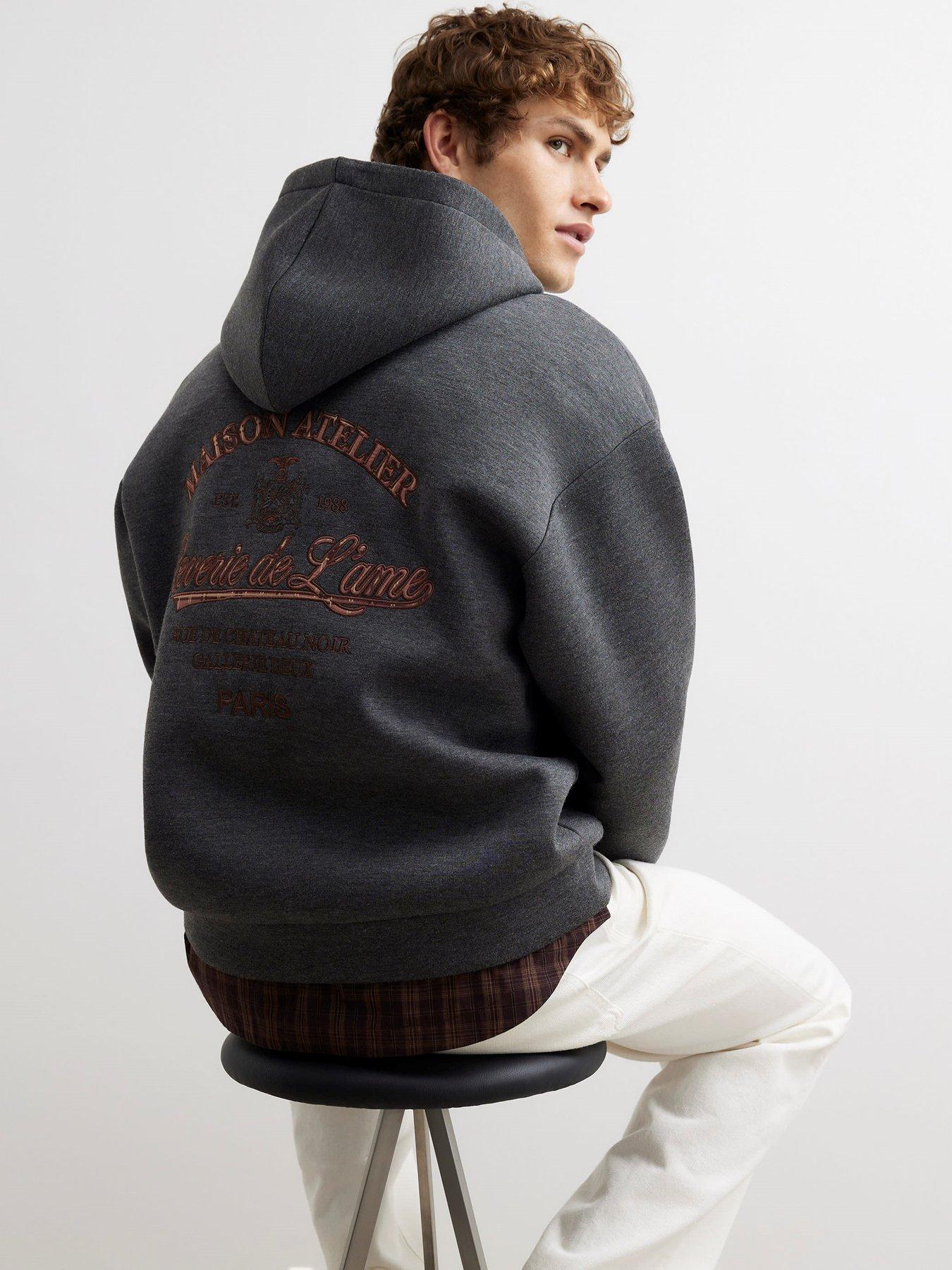 Image 4 of 4 of River Island Premium Cotton Maison Hoodie