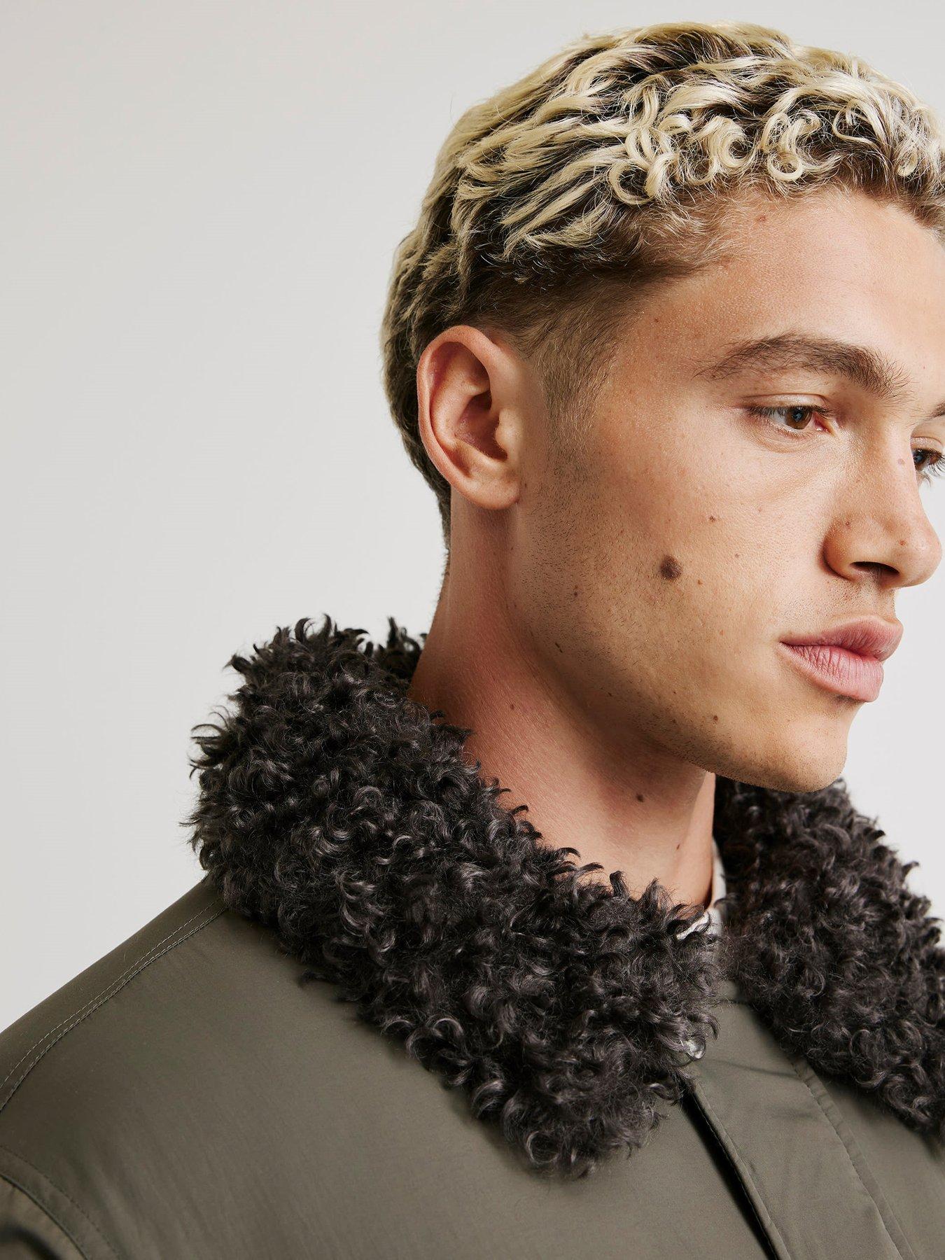 Image 4 of 4 of River Island Fur Collared Jacket