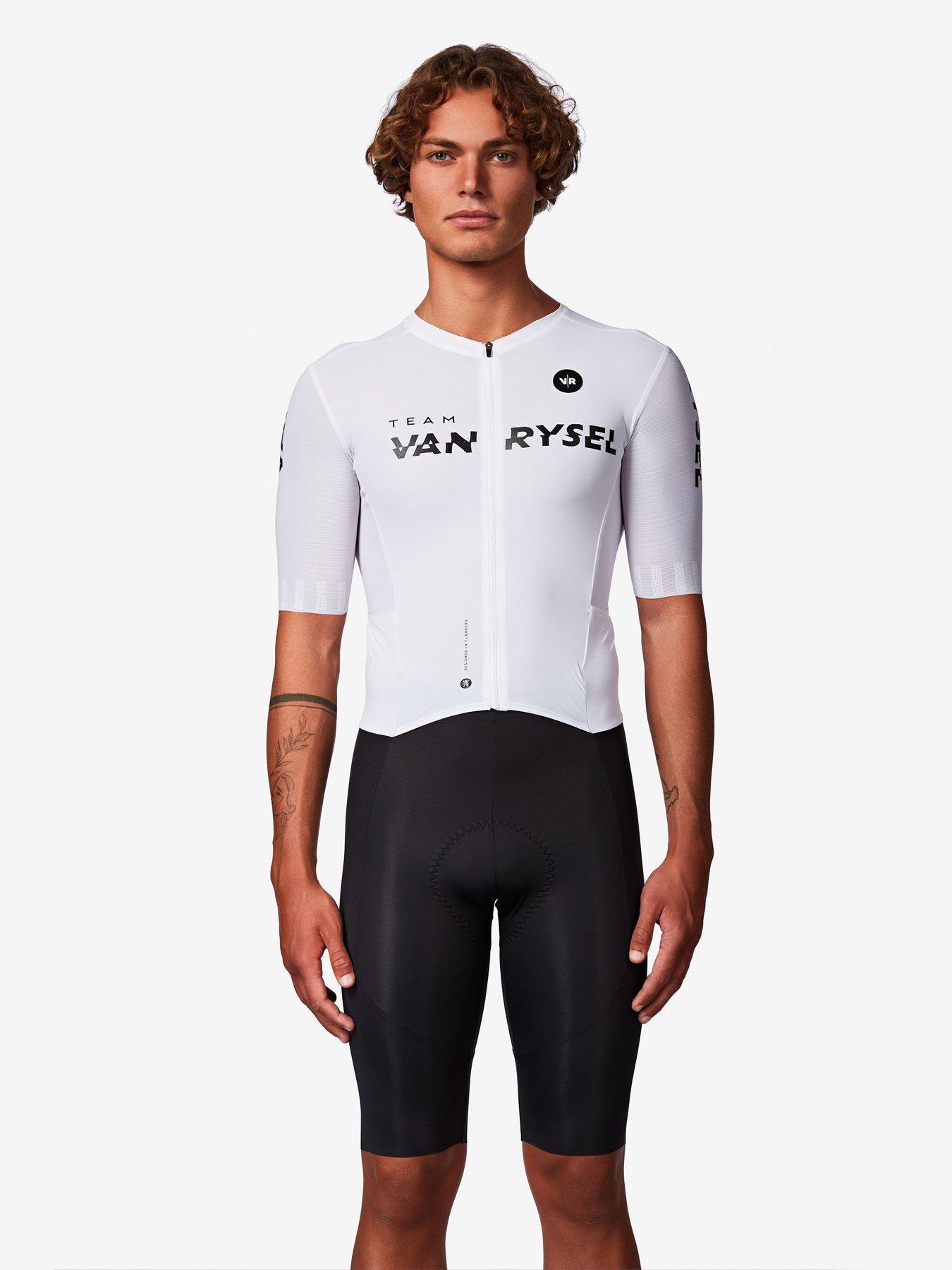 Image 1 of 6 of Decathlon Van Rysel Men's RCR R-2 Team Road Cycling Aerosuit - White