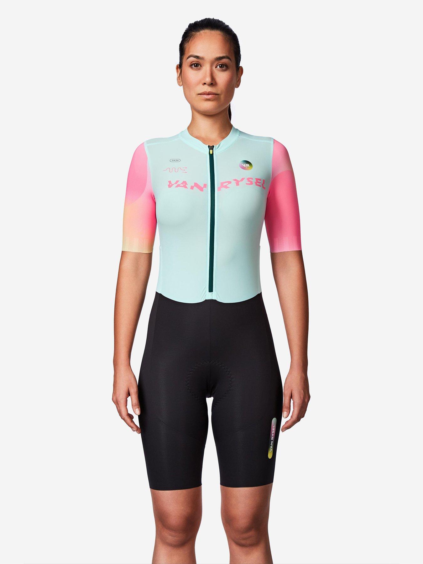 Image 1 of 6 of Decathlon Van Rysel Women's RCR R-2 Road Biking Aerosuit - Green
