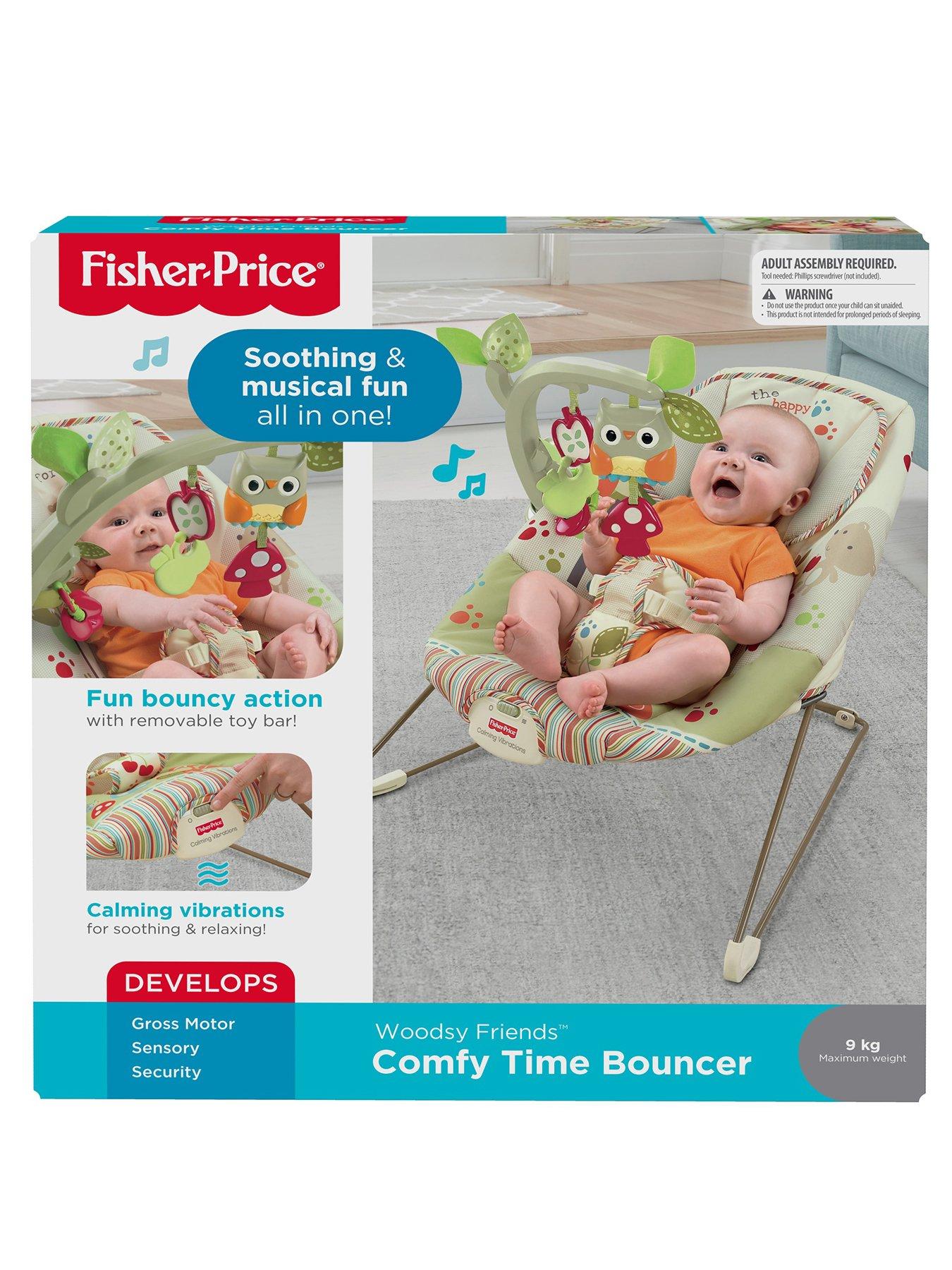 woodsy friends comfy time bouncer