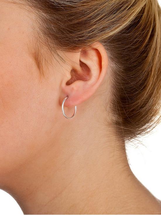 back image of the-love-silver-collection-sterling-silver-set-of-3-hoop-earrings