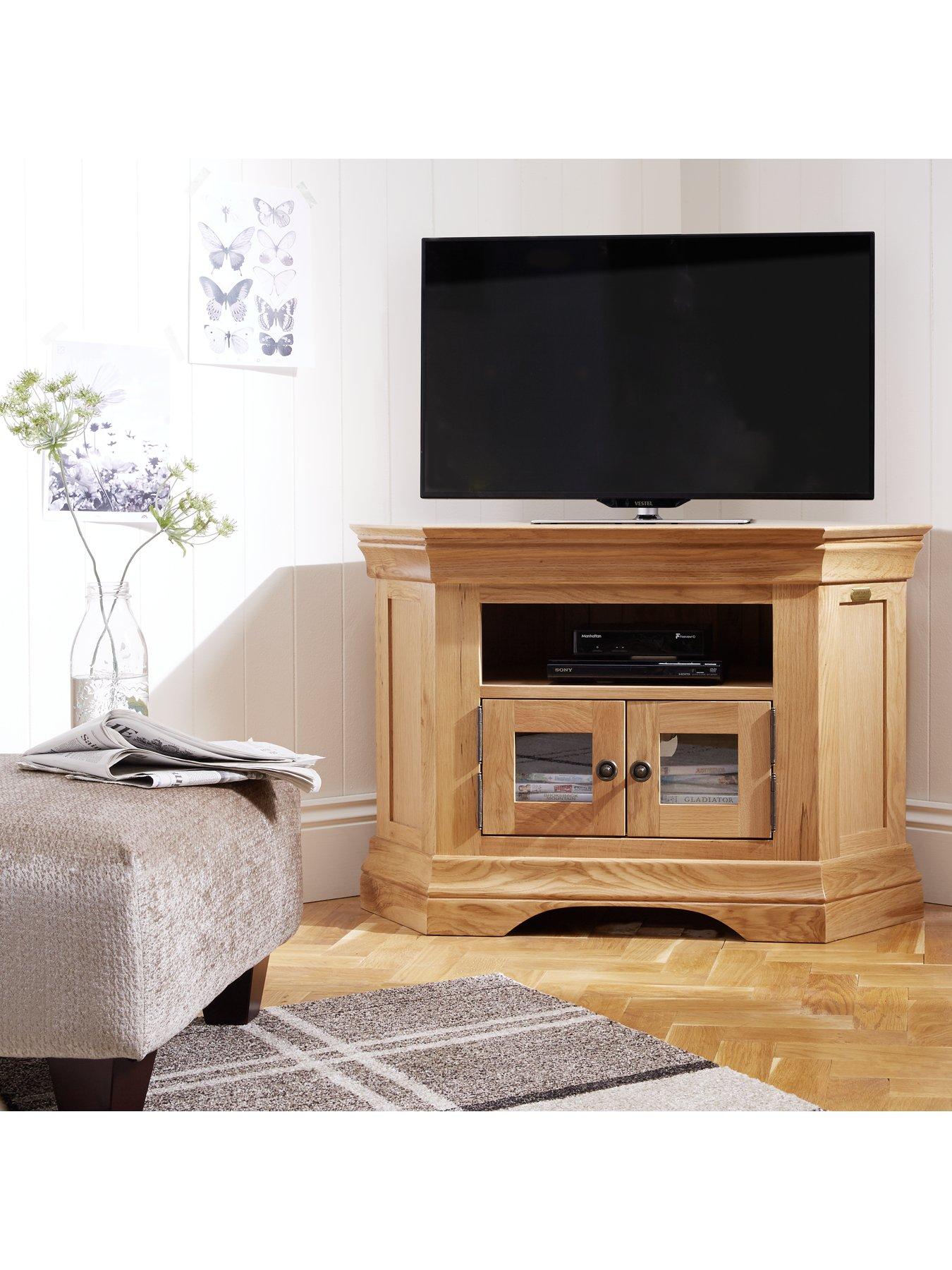 Wooden corner tv stand deals for 55 inch tv