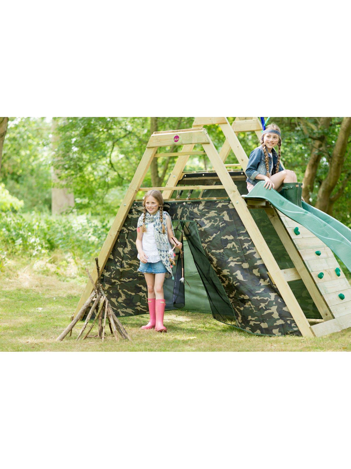 Plum Climbing Pyramid Wooden Play Centre | Very.co.uk