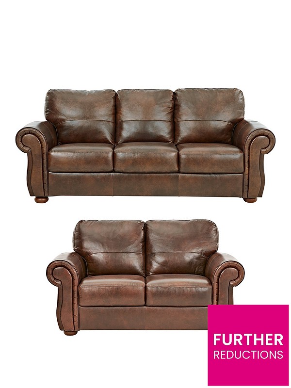 Cassina Italian Leather 3 Seater 2, Italian Leather Sofa Set